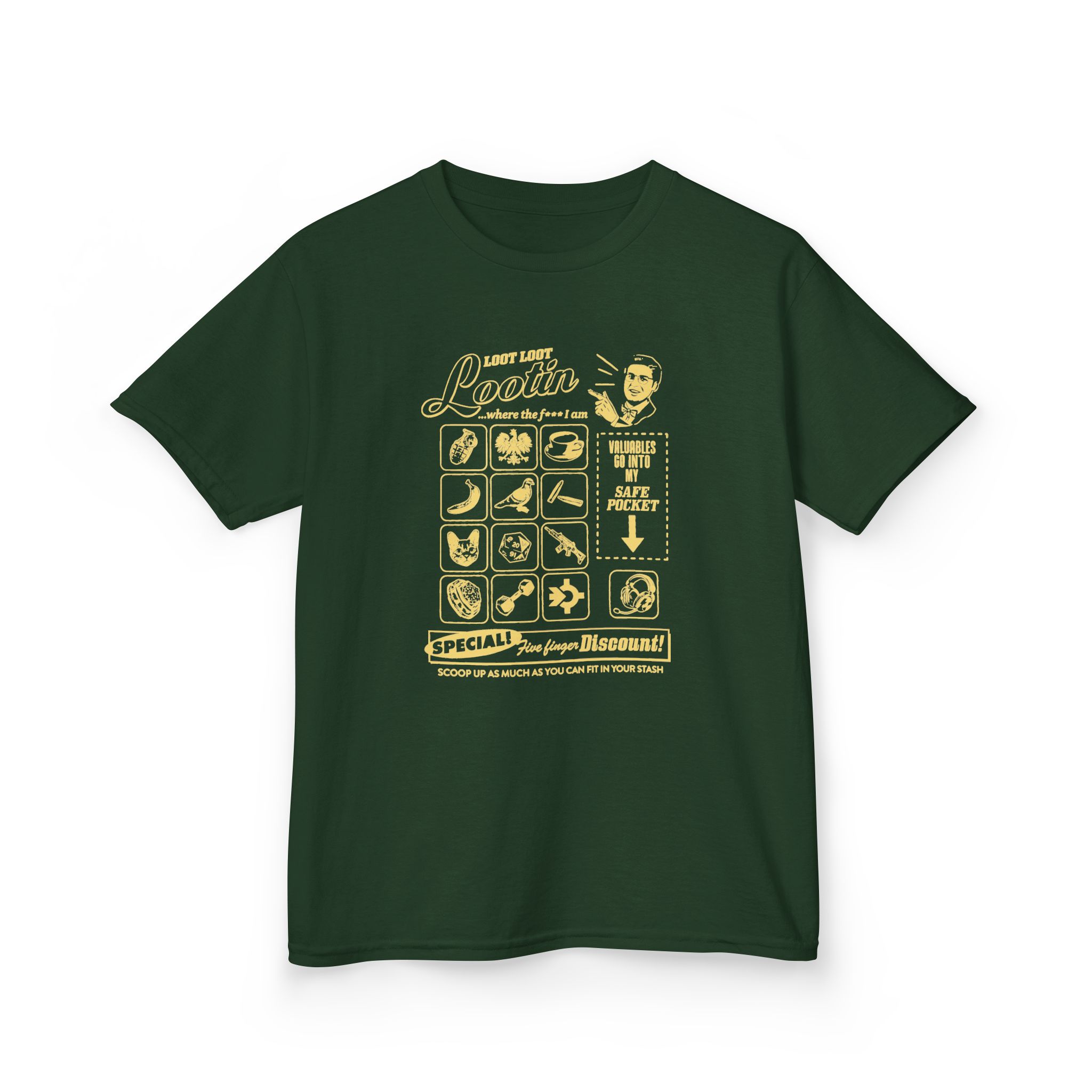 Shroud Loot Loot Kids Heavy Cotton™ Tee - Image 5
