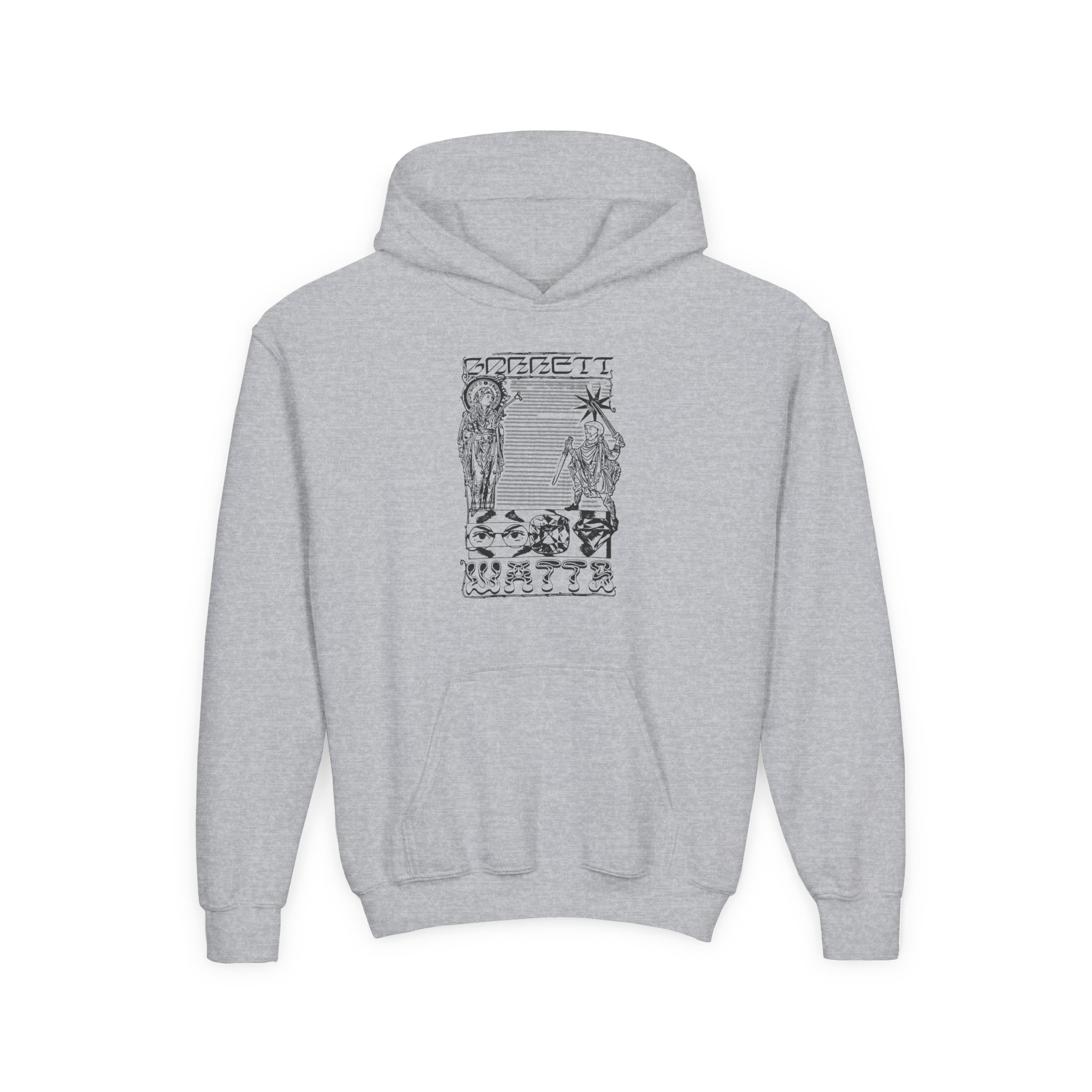 Garrett Watts the Secret Youth Heavy Blend Hooded Sweatshirt - Image 3