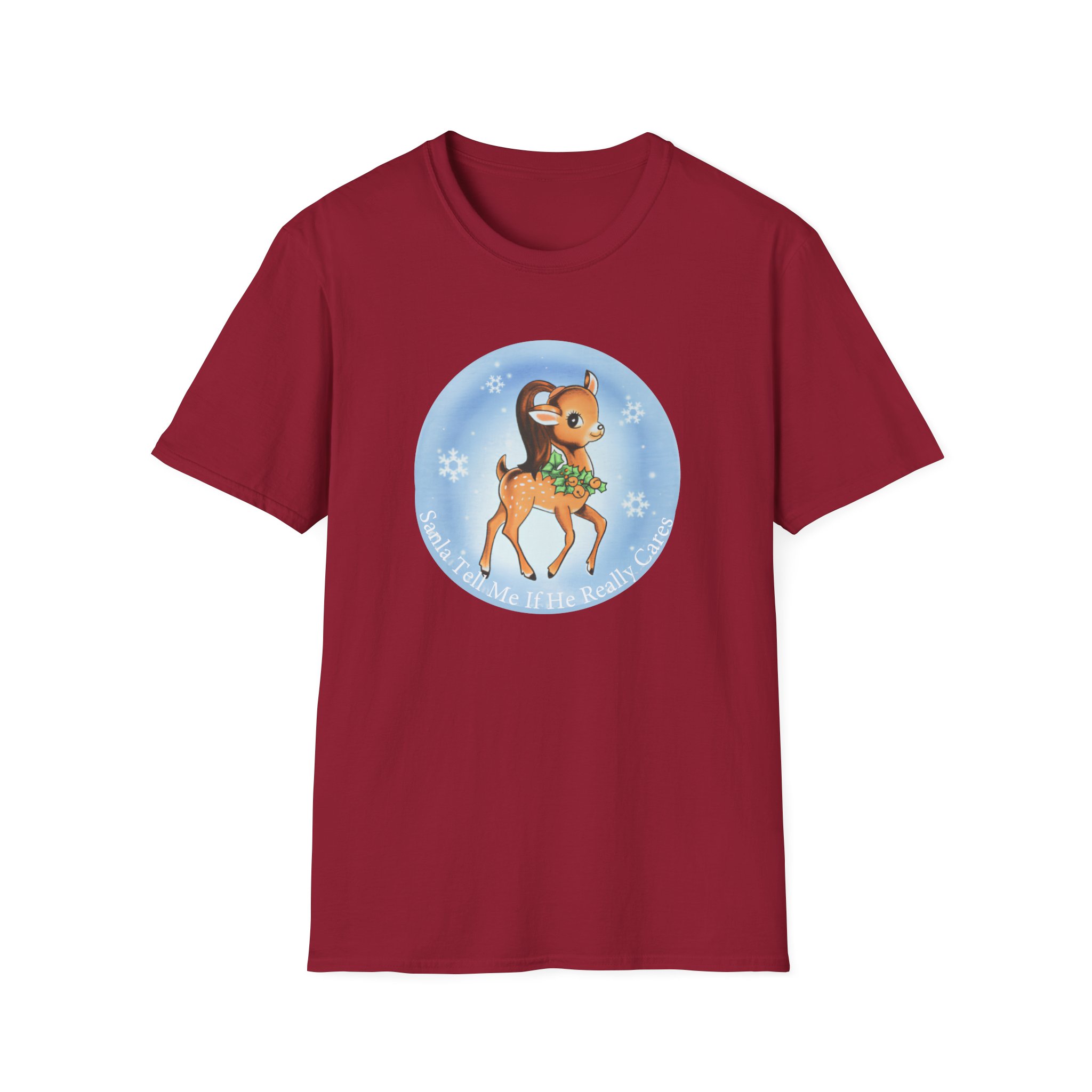 AG Santa Tell Me Unisex Softstyle T-Shirt - Image 15