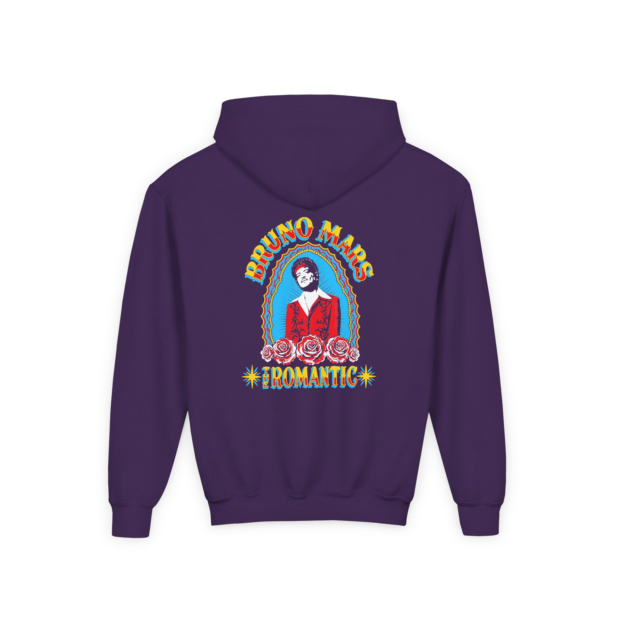 Bruno Mars the Romantic Halo Youth Heavy Blend Hooded Sweatshirt - Image 10