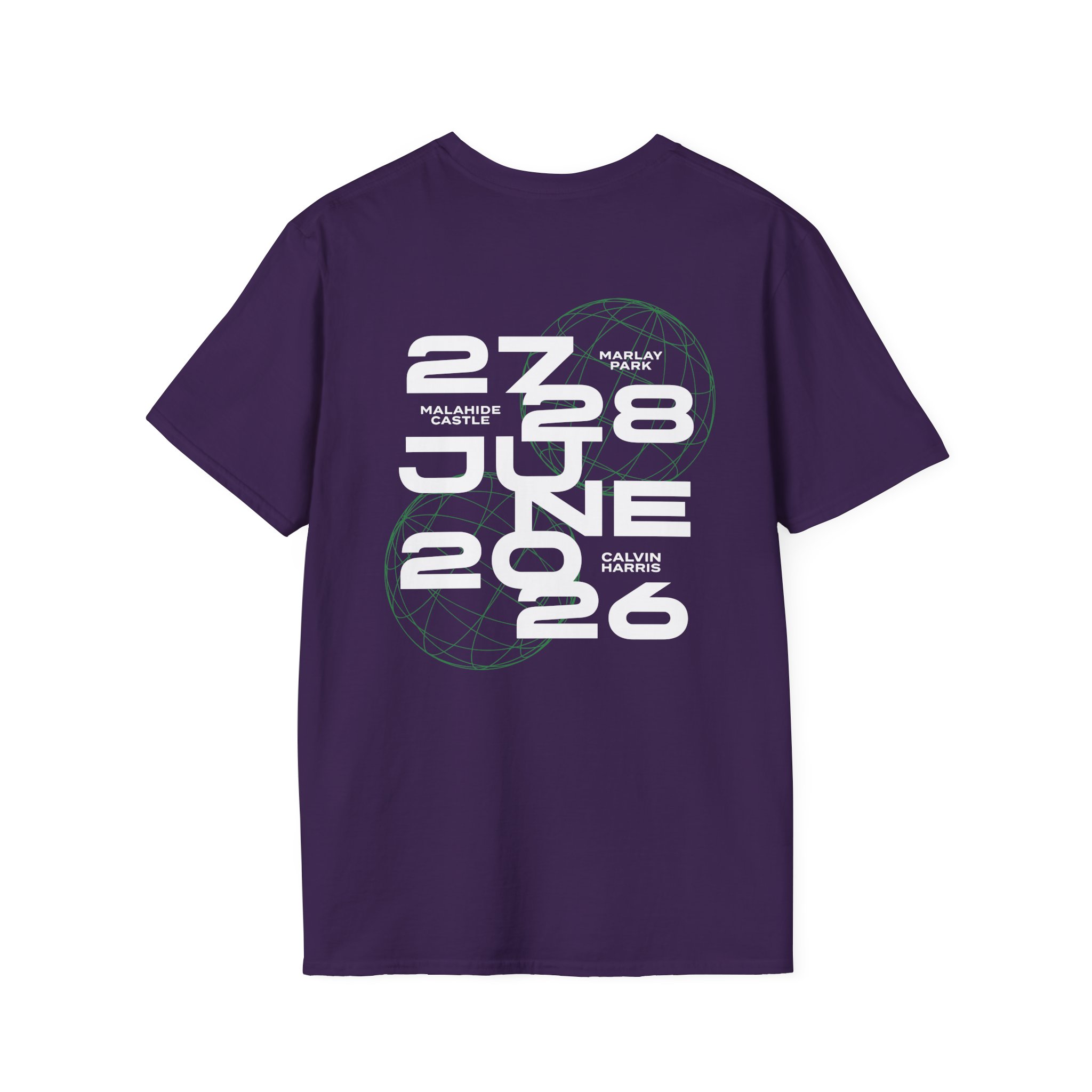Calvin Harris Wireframe Marlay Park Unisex Softstyle T-Shirt - Image 10