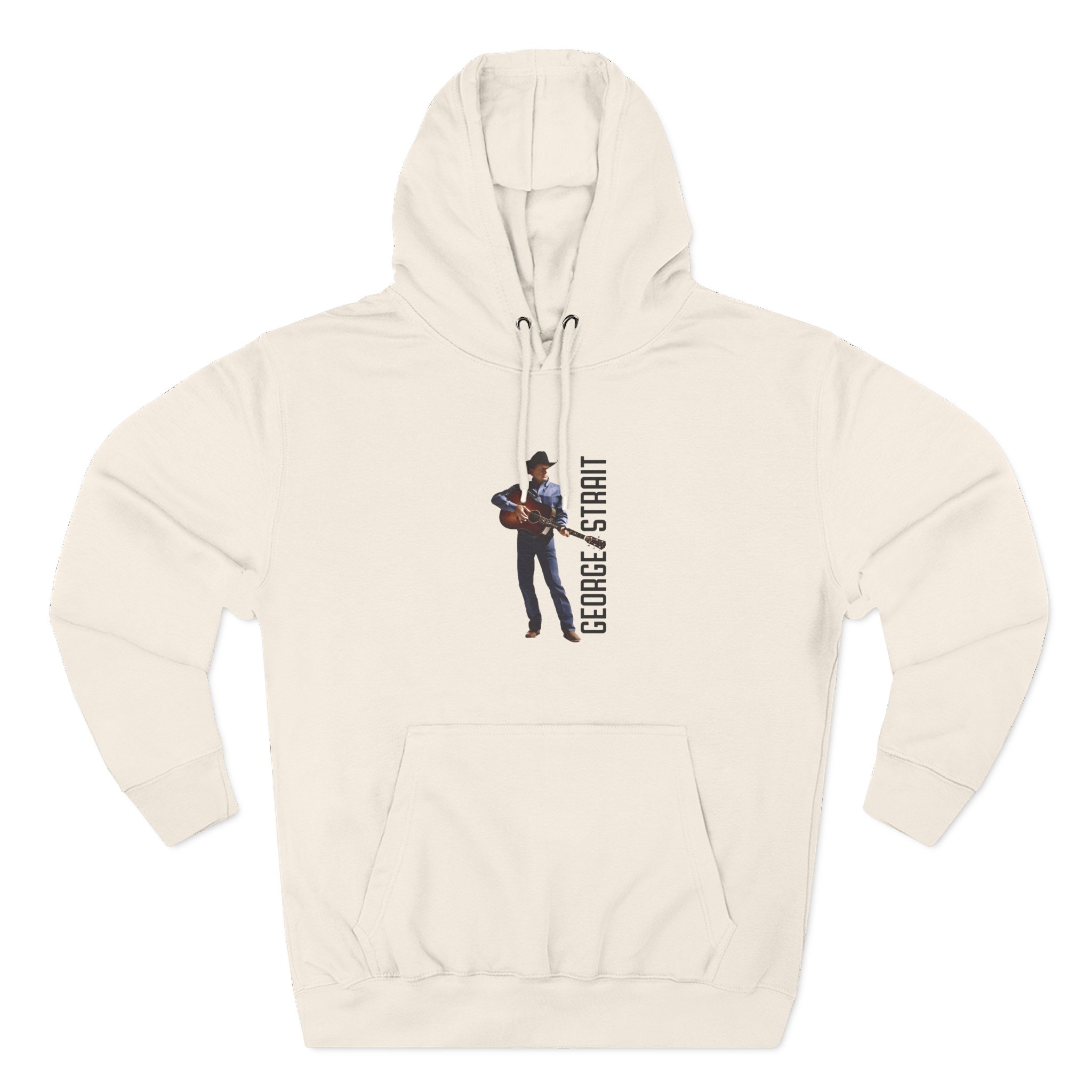 George Strait Heather Denim Silhouette Three-Panel Fleece Hoodie - Image 5