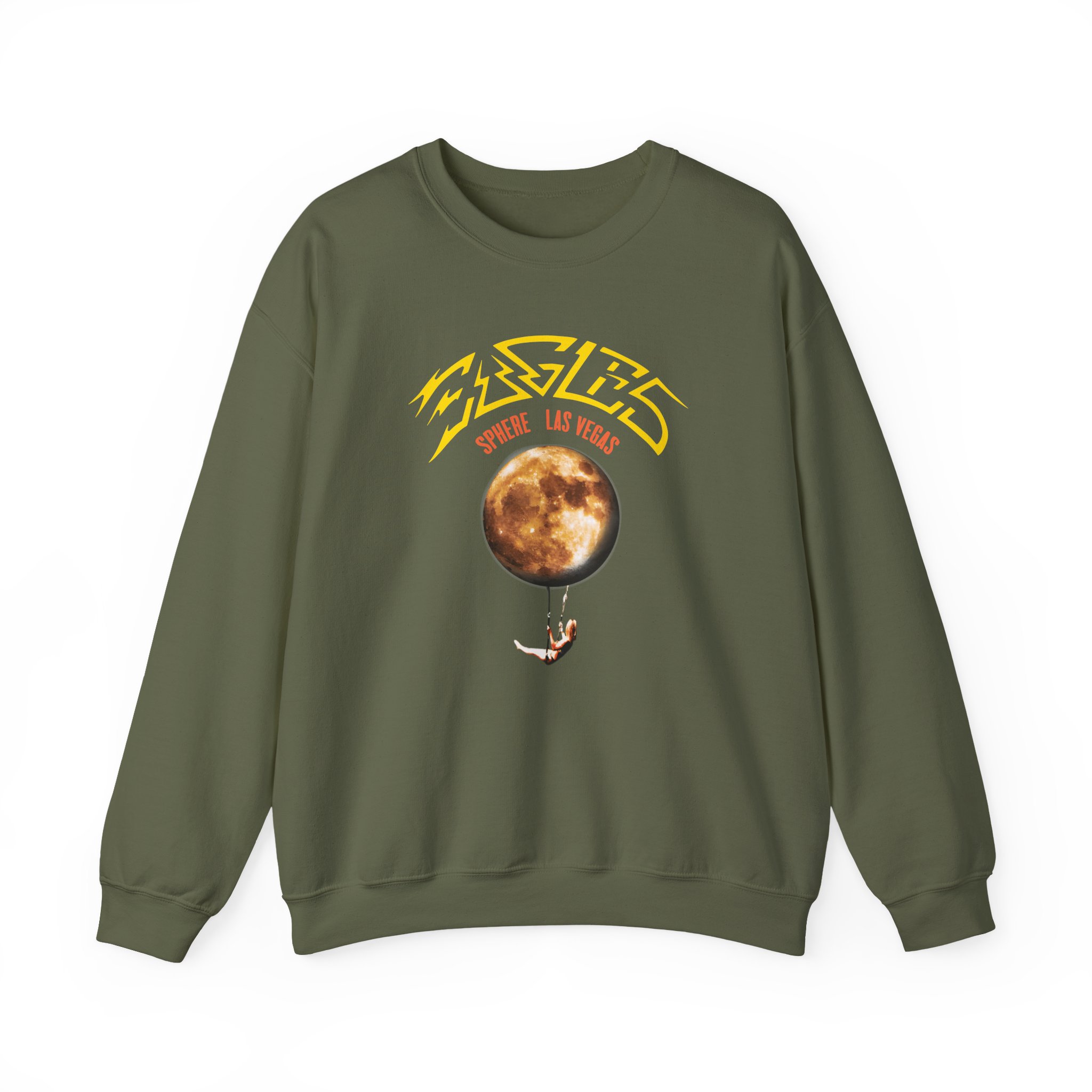 The Eagles Sphere Moon Trapeze Unisex Heavy Blend™ Crewneck Sweatshirt - Image 5