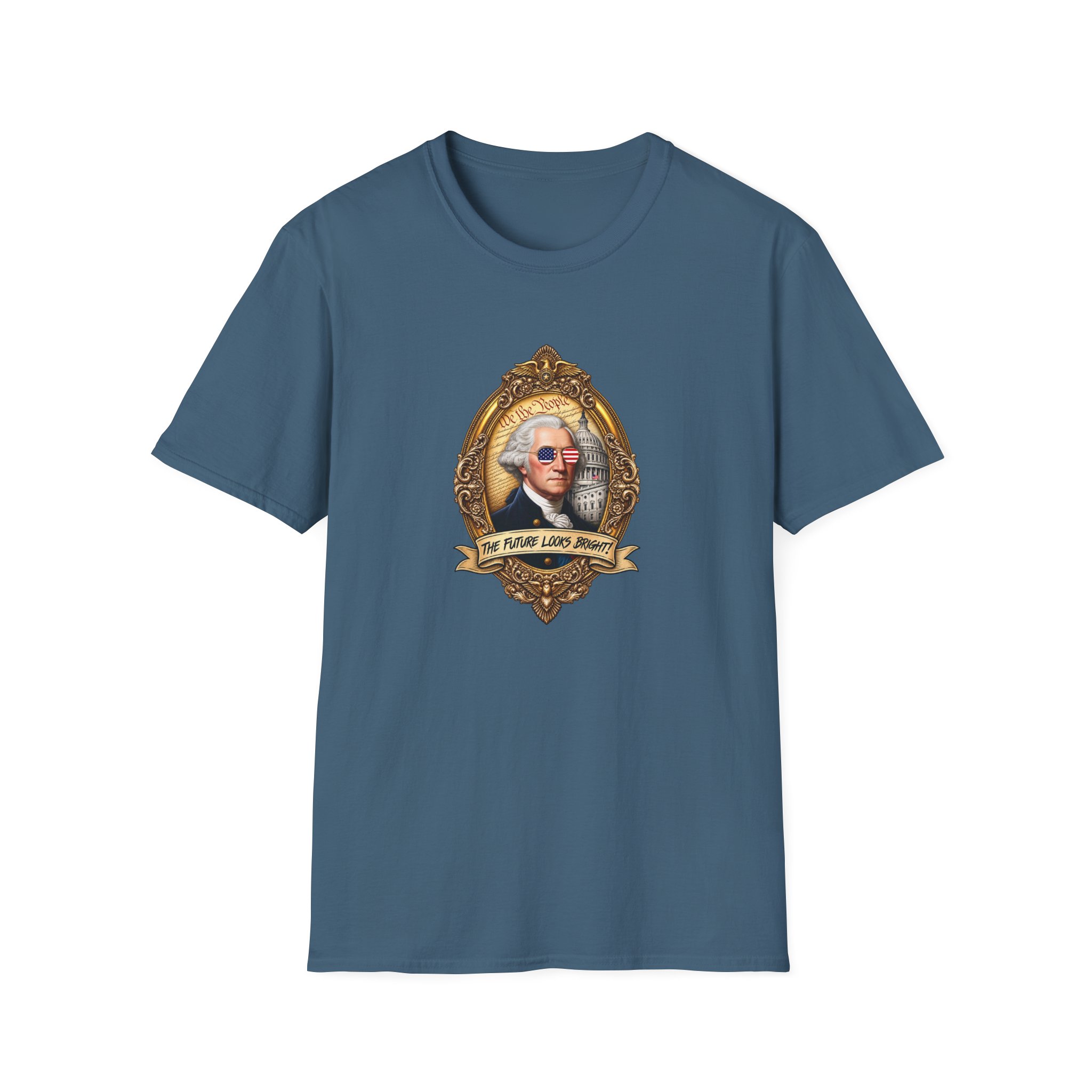 Valuetainment George Washington Unisex Softstyle T-Shirt - Image 9