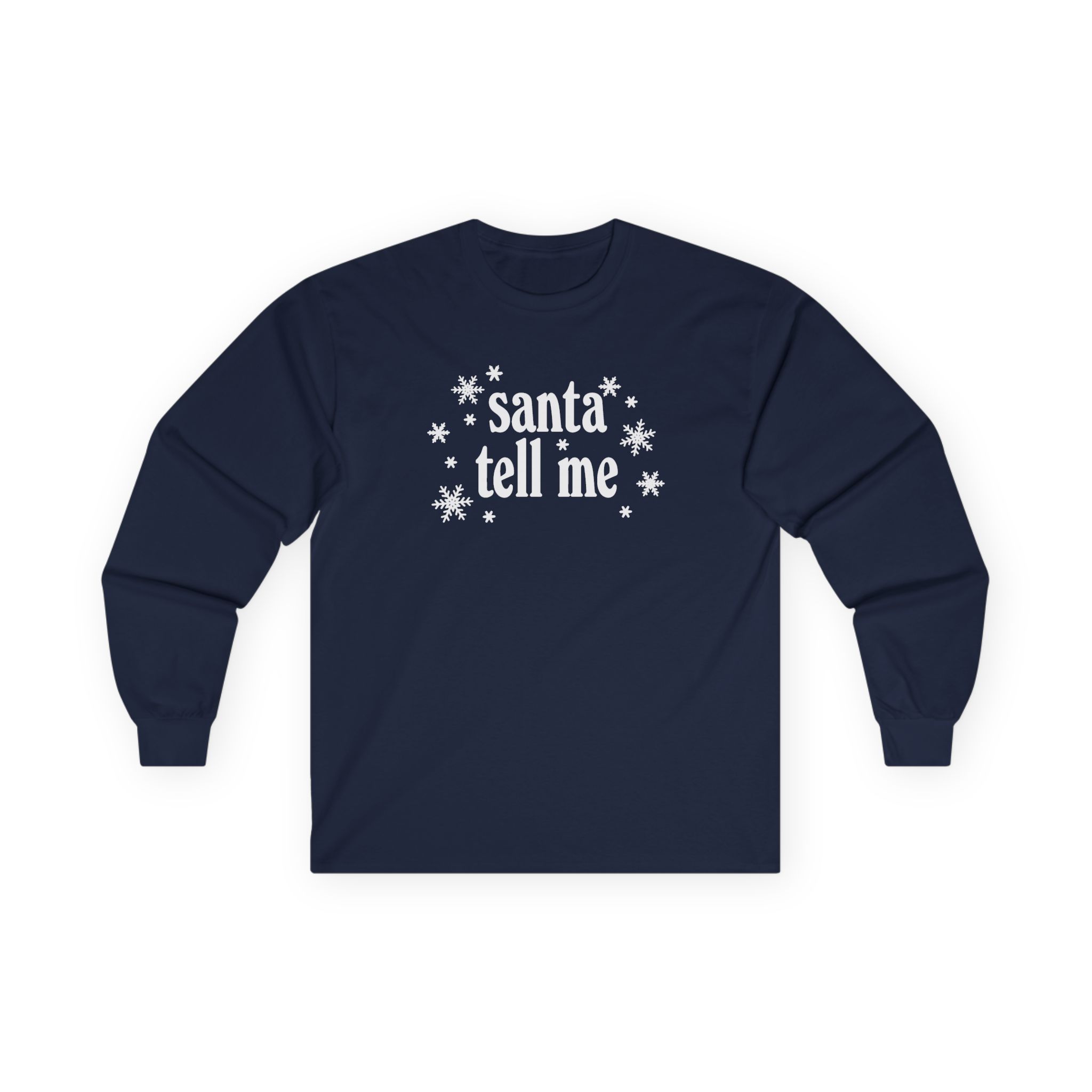 AG Santa Tell Me Unisex Ultra Cotton Long Sleeve Tee - Image 13
