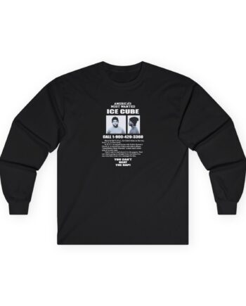 Ice Cube America's Most Wanted Unisex Ultra Cotton Long Sleeve Tee