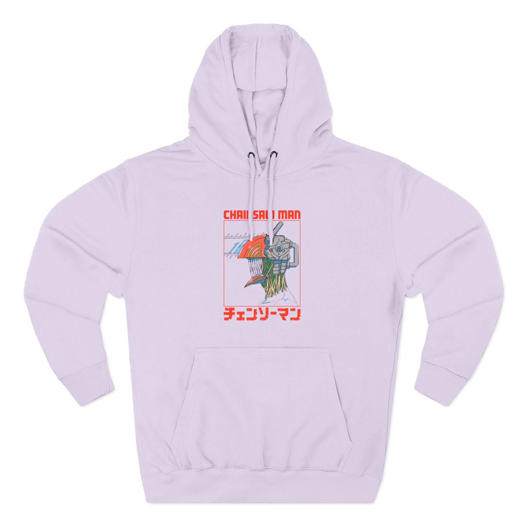 Chainsaw Man Three Tone Three-Panel Fleece Hoodie - Image 11