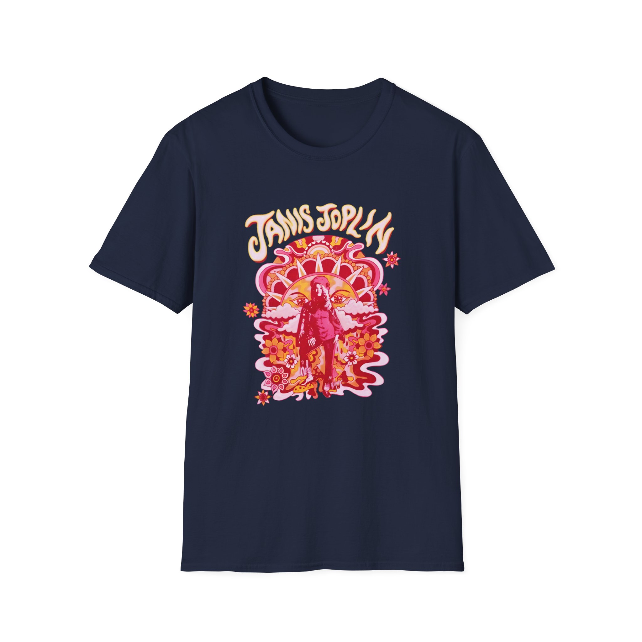 Janis Joplin Groovy Unisex Softstyle T-shirt - Image 19