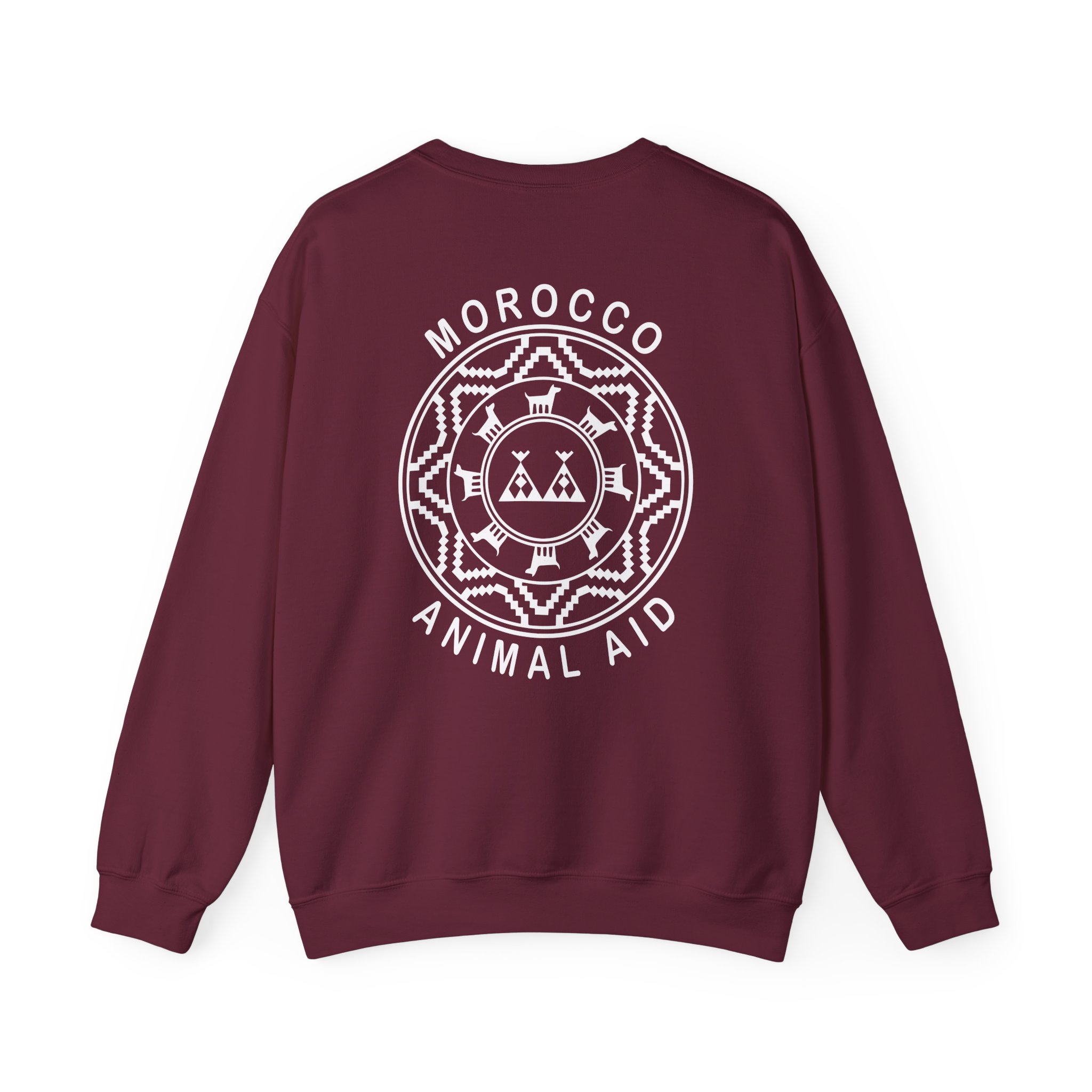 Kinging It Morocco Animal Aid Unisex Heavy Blend™ Crewneck Sweatshirt - Image 4