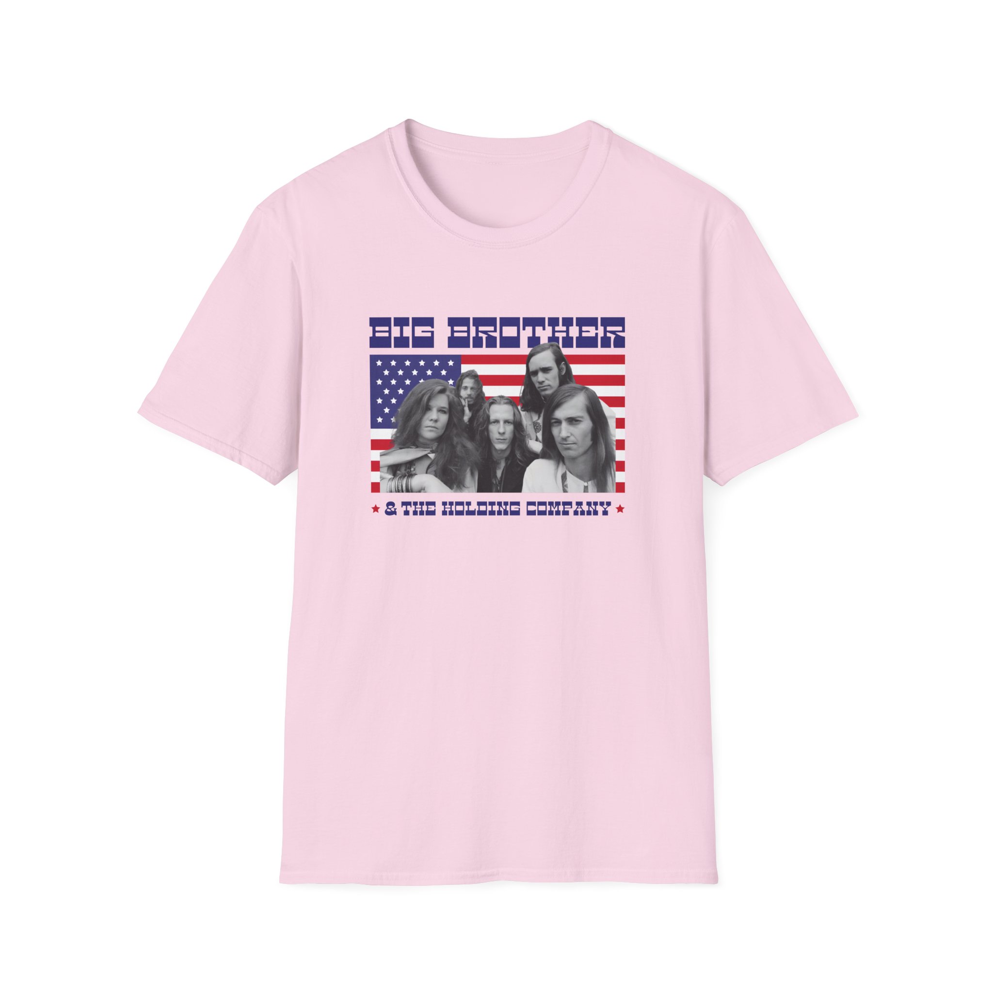 Janis Joplin Big Brother & the Holding Company Unisex Softstyle T-Shirt - Image 29
