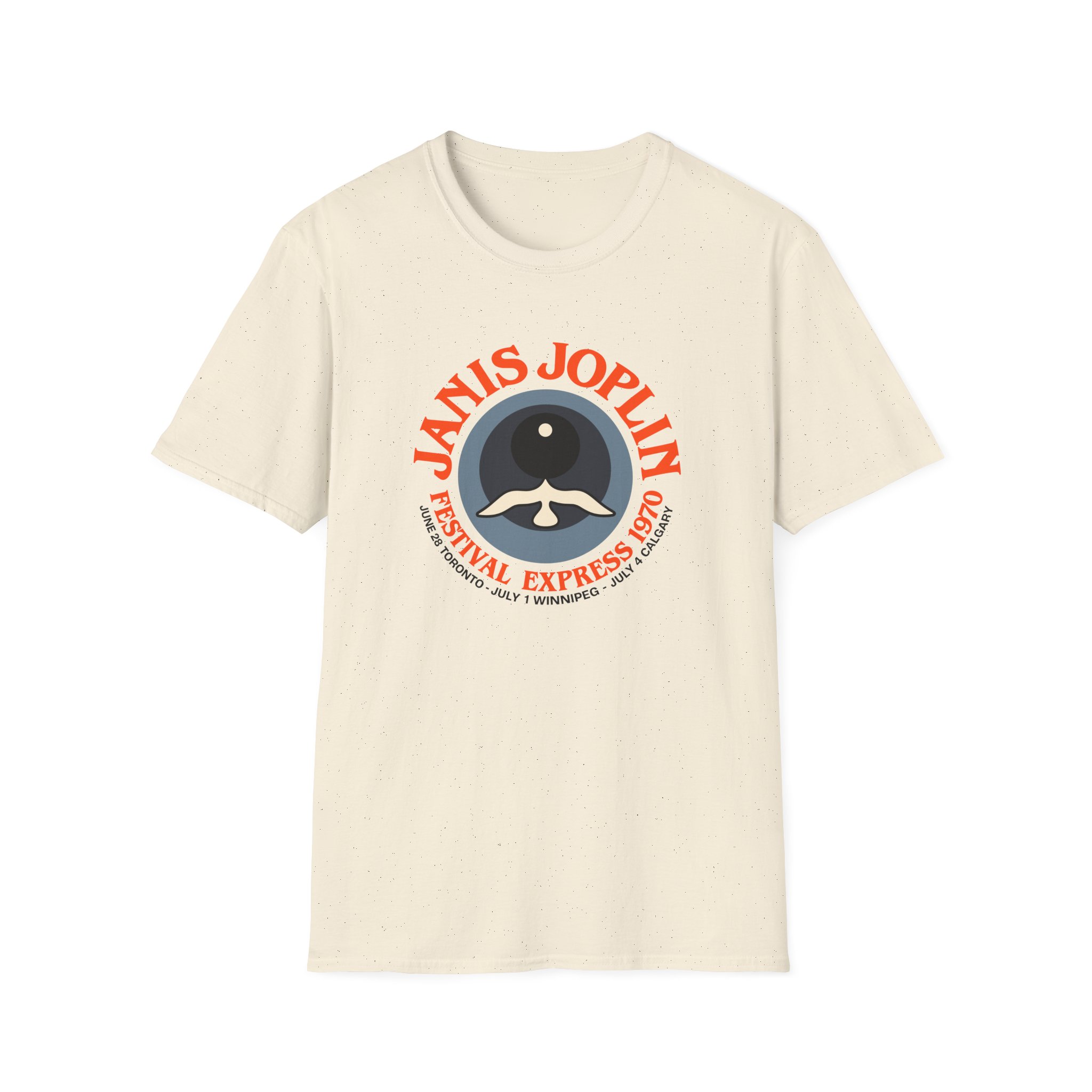 Janis Joplin Festival Express 1970 Unisex Softstyle T-Shirt - Image 9