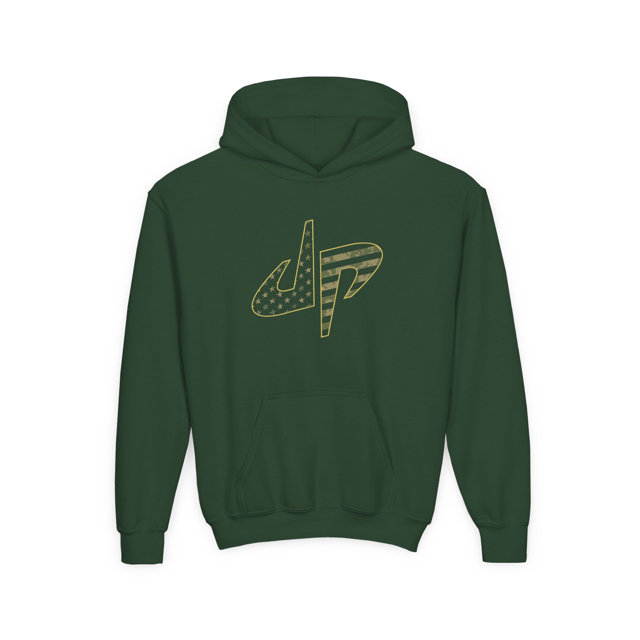 Dude Perfect Salute To Service Youth Heavy Blend Hooded Sweatshirt - Image 5