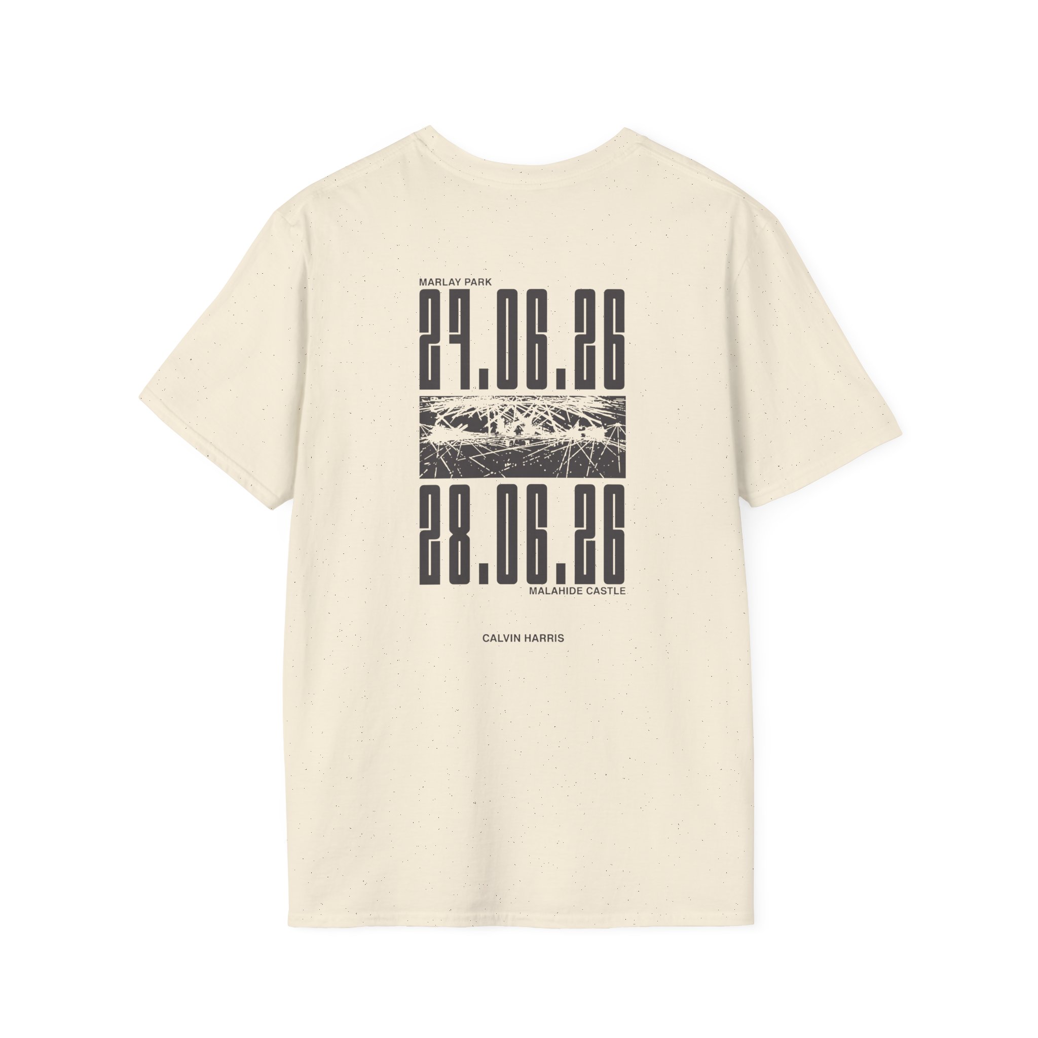 Calvin Harris Malahide Castle Tour Unisex Softstyle T-Shirt - Image 10