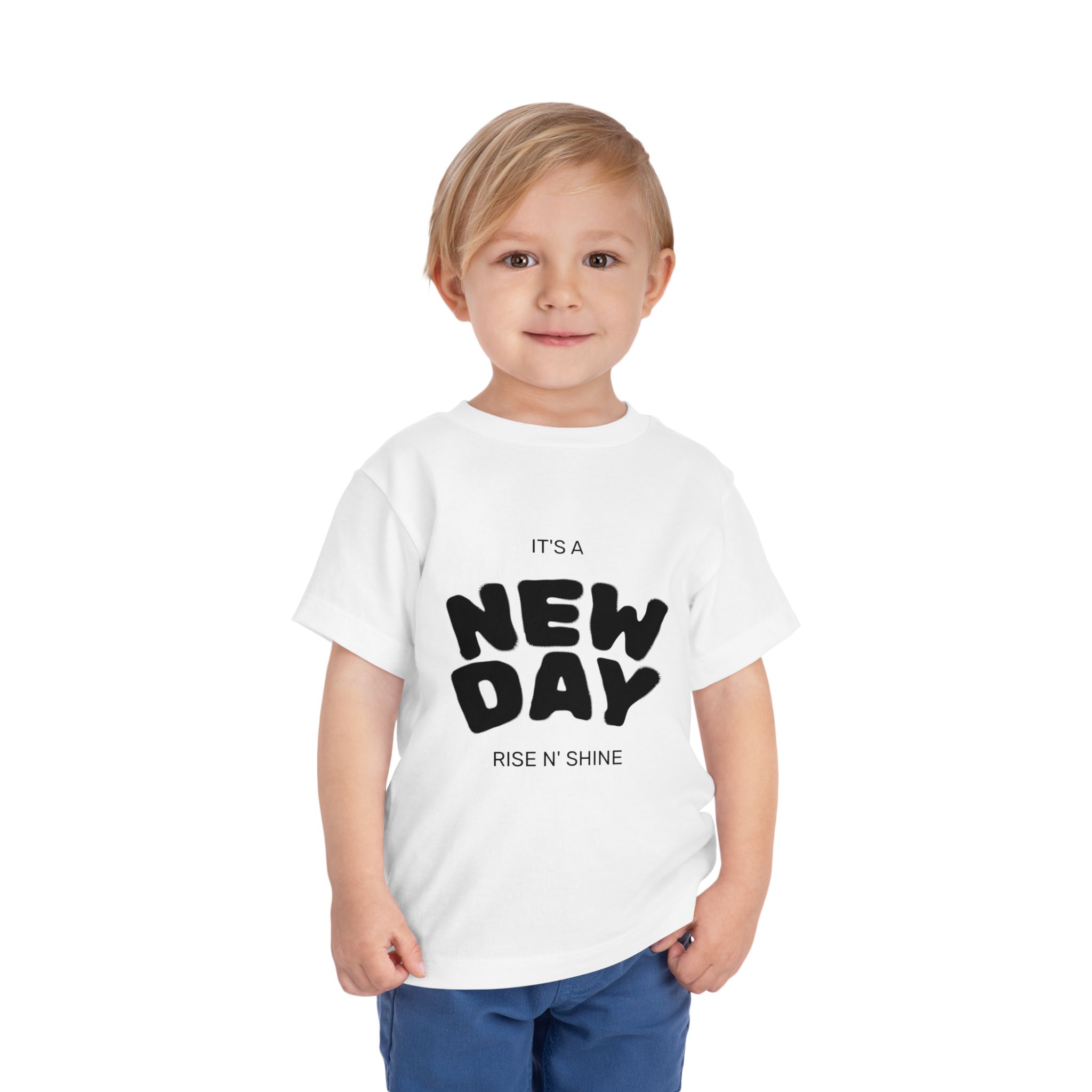 Toddler Tee — "It's a New Day" Rise N' Shine Kids T-Shirt - Image 3