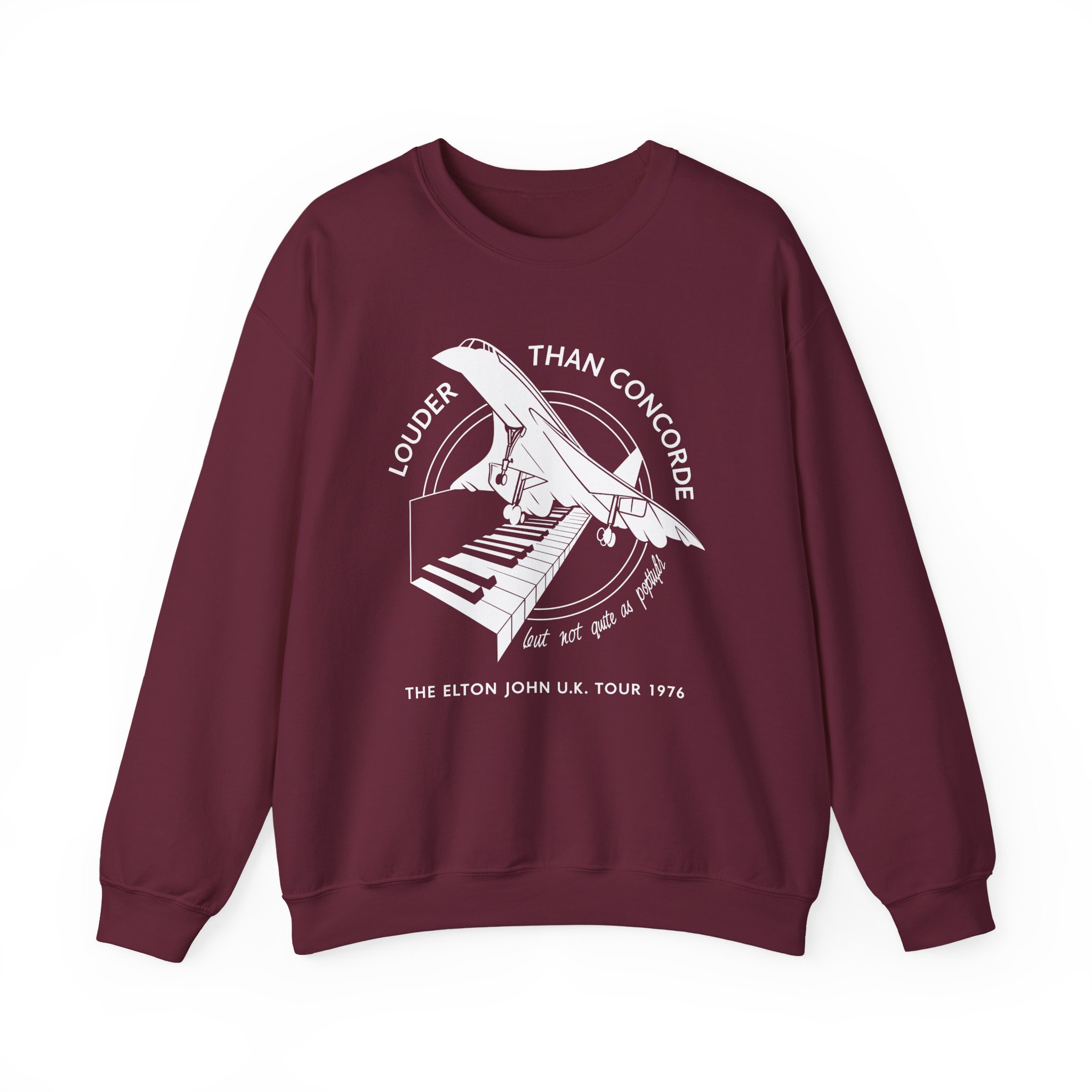 Ej Farewell Vintage Louder Than Concorde Unisex Heavy Blend™ Crewneck Sweatshirt - Image 3