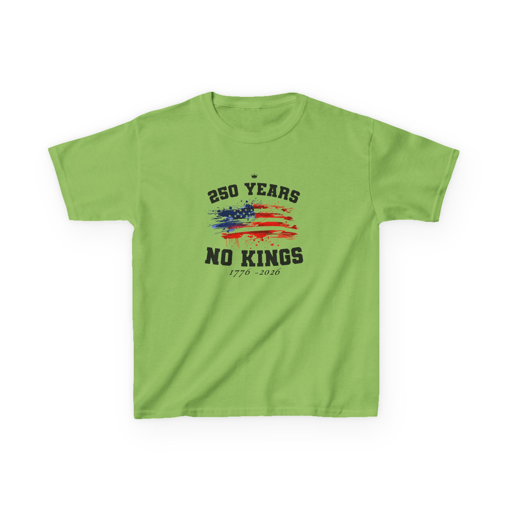 Valuetainment 250 Years No Kings Kids Heavy Cotton™ Tee - Image 7
