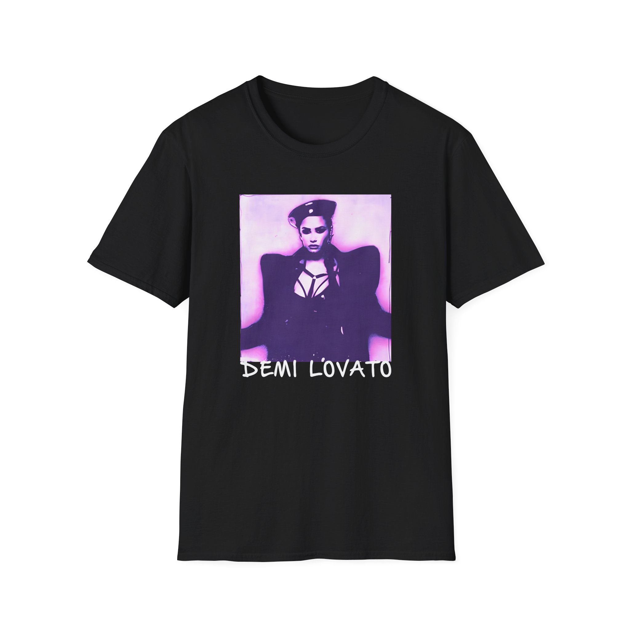 D L Lilac Gradient Photo Unisex Softstyle T-Shirt
