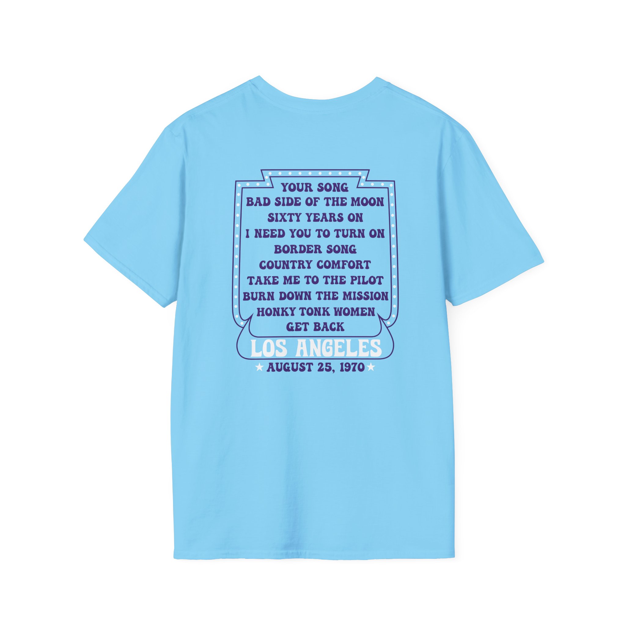 Ej Farewell La 1970 Dateback Unisex Softstyle T-Shirt - Image 12