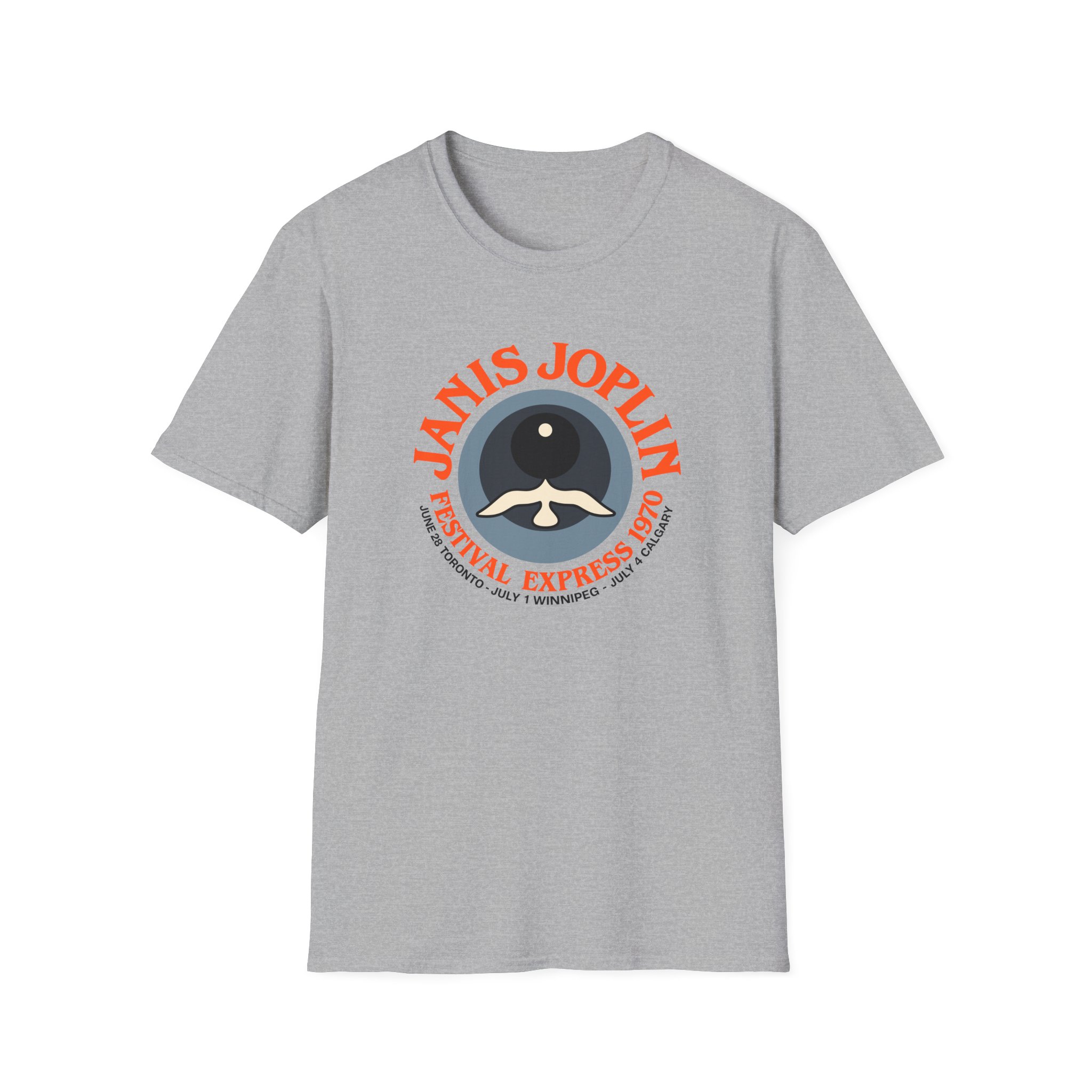 Janis Joplin Festival Express 1970 Unisex Softstyle T-Shirt - Image 7