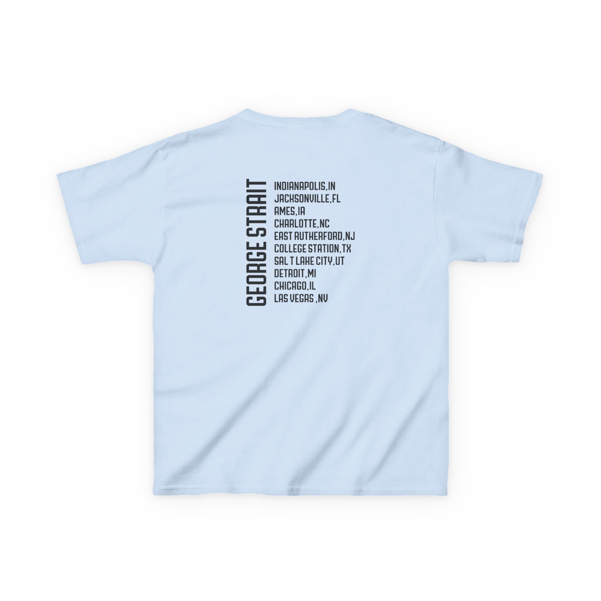Kids George Strait Heather Denim Silhouette Heavy Cotton™ Tee - Image 16