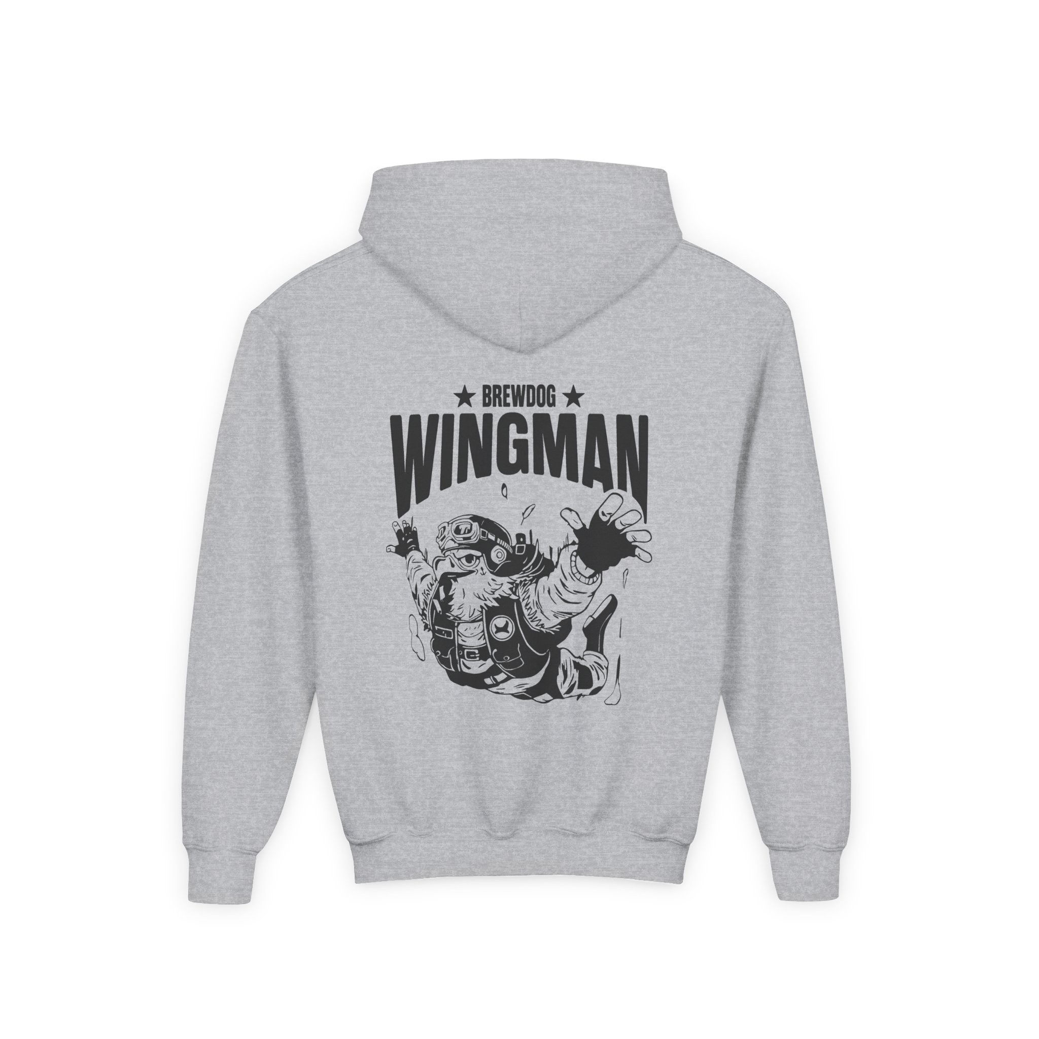 Brewdog Wingman Aviator Youth Heavy Blend Hooded Sweatshirt - Image 4