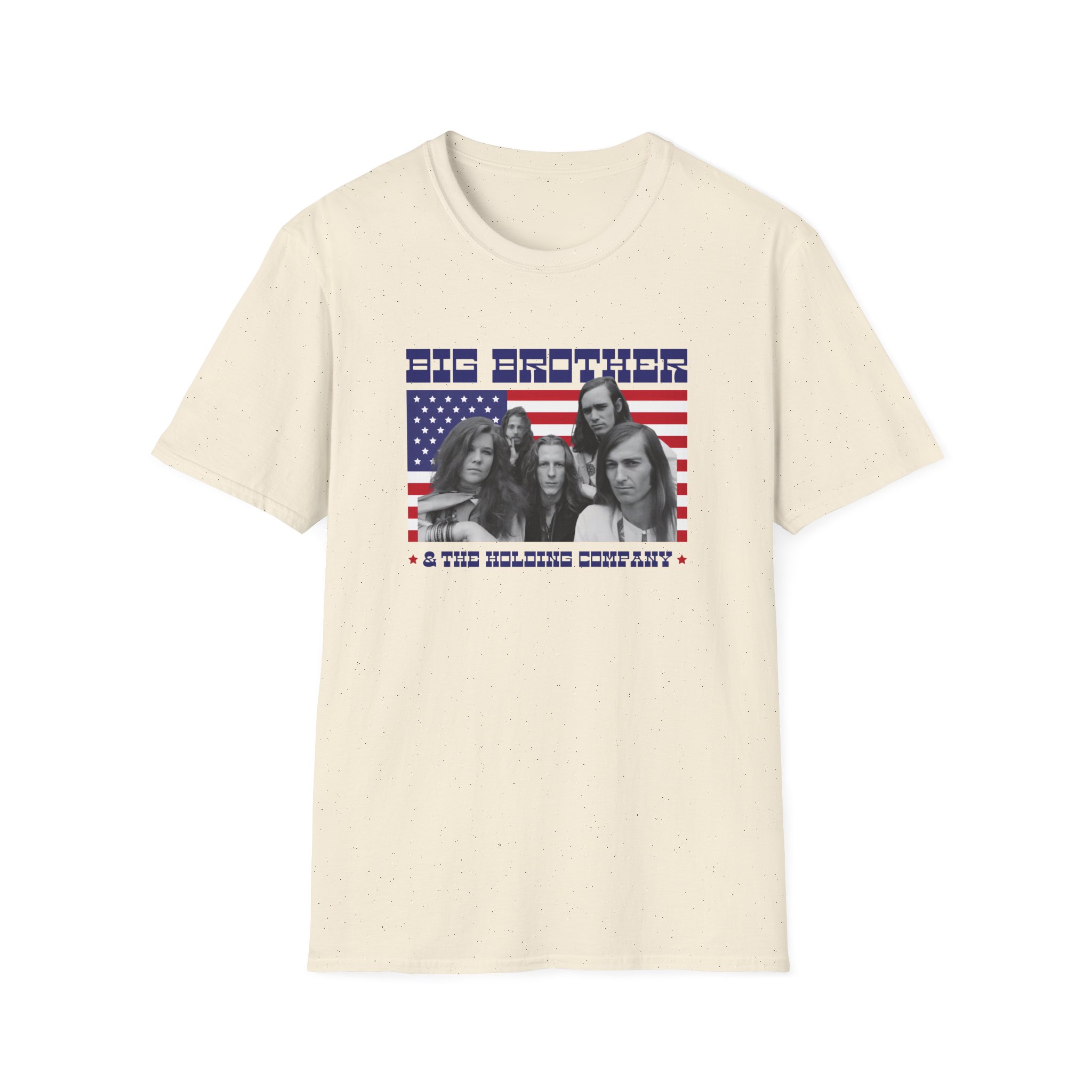 Janis Joplin Big Brother & the Holding Company Unisex Softstyle T-Shirt - Image 7