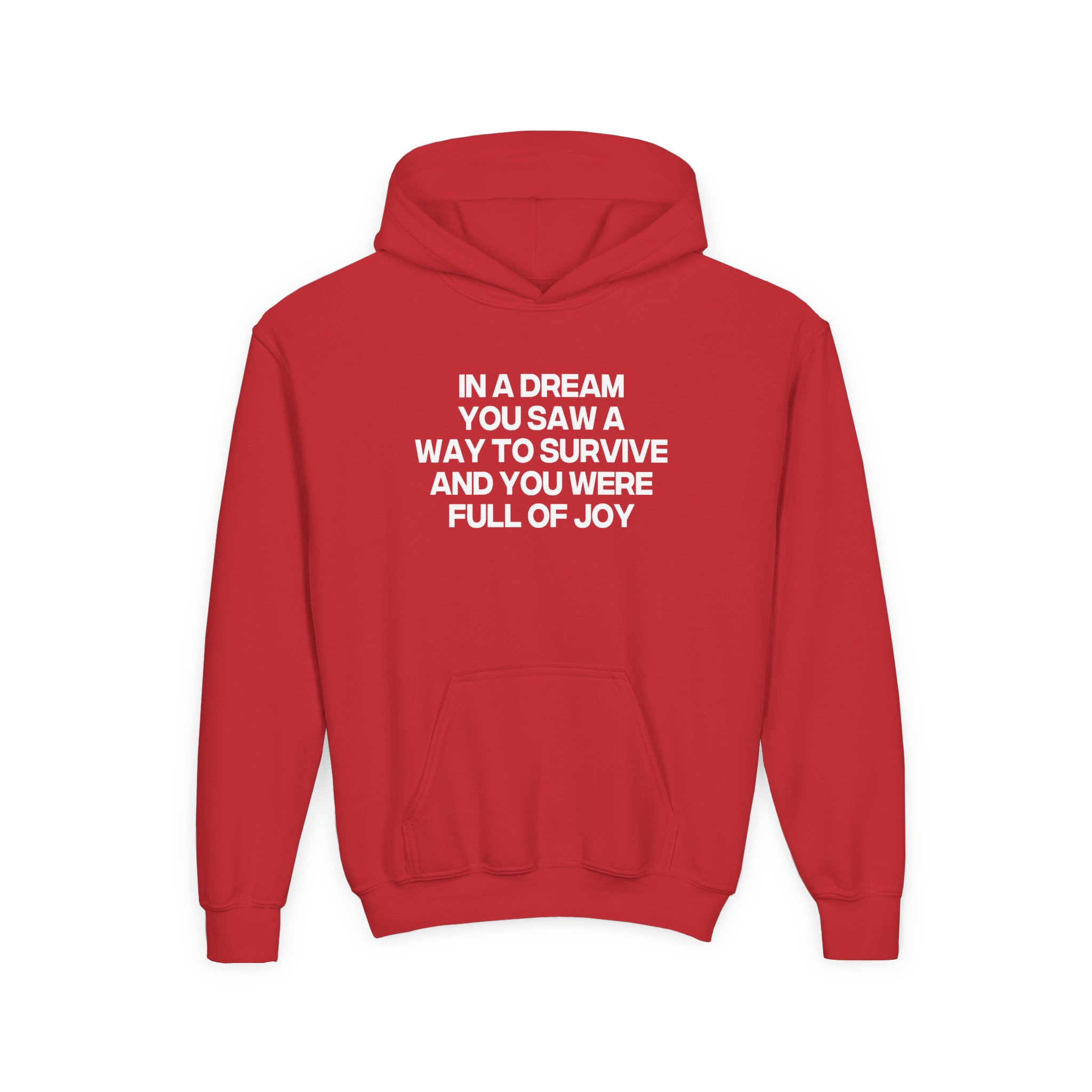 Jenny Holzer 1992 Youth Heavy Blend Hooded Sweatshirt - Image 13