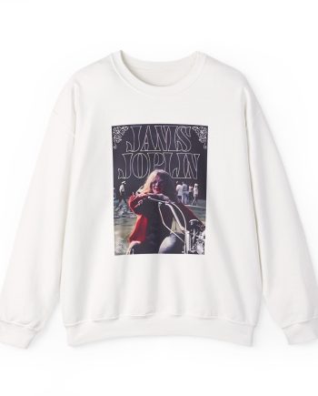 Janis Joplin Greatest Hits Motorcycle Cover Unisex Heavy Blend™ Crewneck Sweatshirt