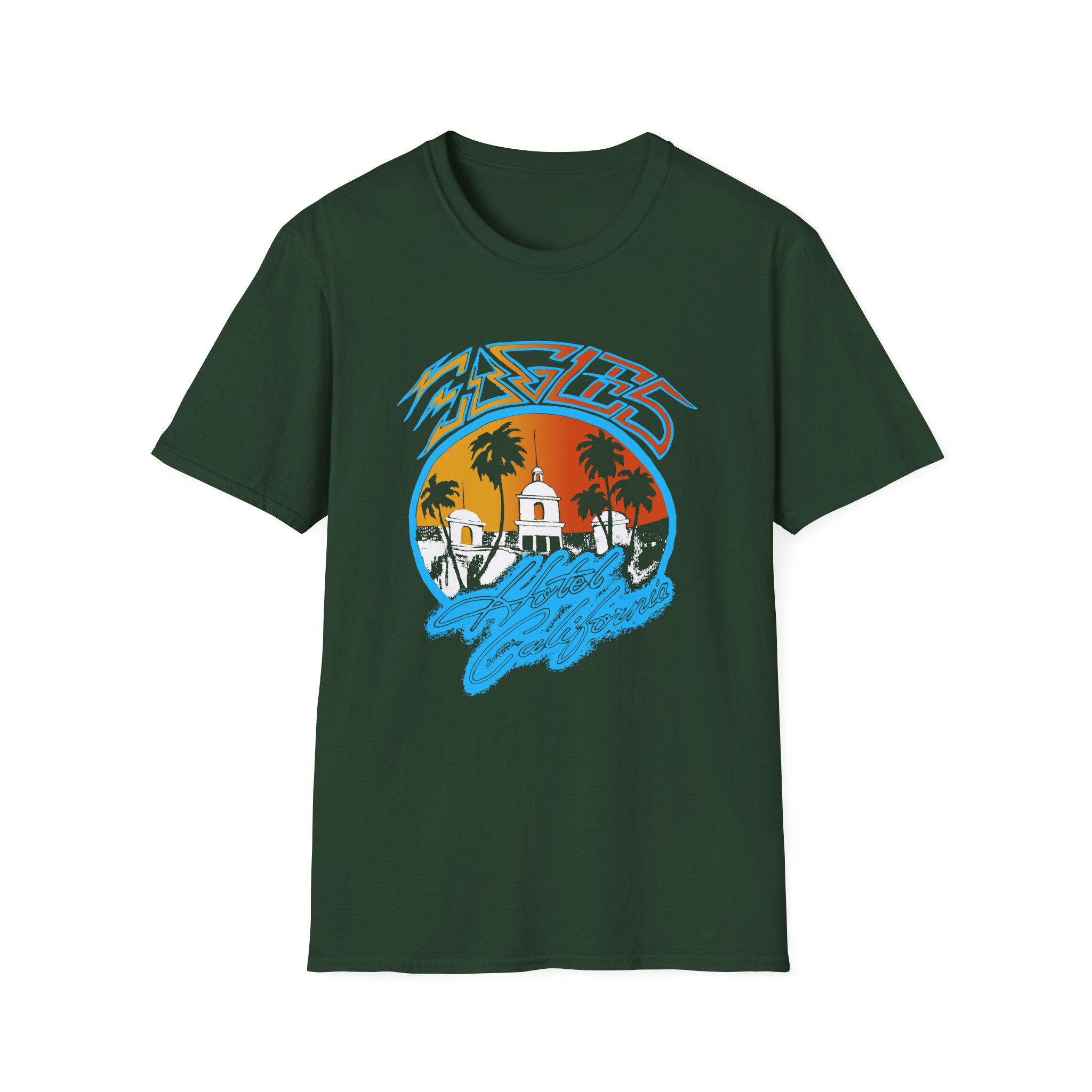 The Eagles Hotel California Unisex Softstyle T-Shirt - Image 5