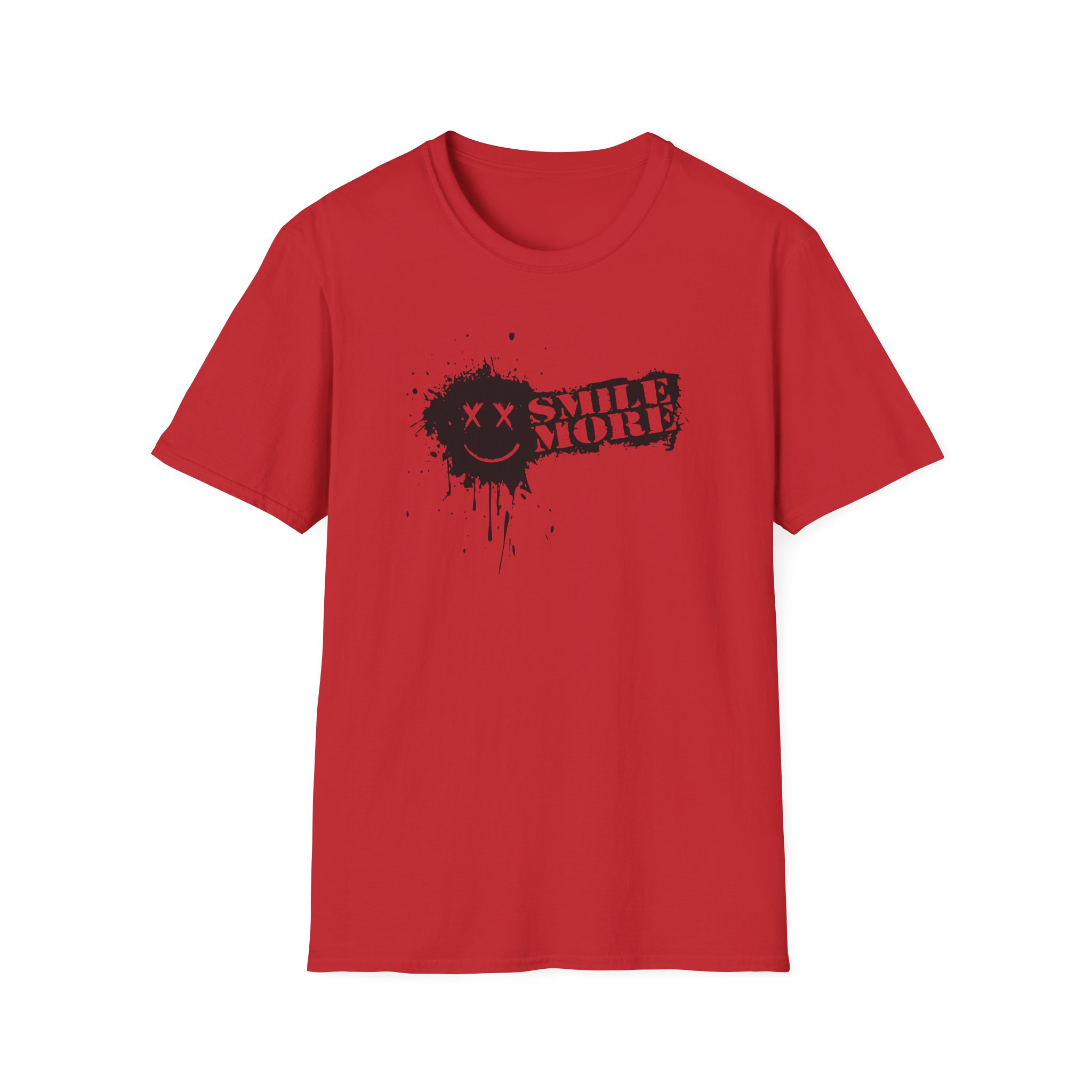 Roman Atwood Smile More Splatter Unisex Softstyle T-Shirt - Image 29