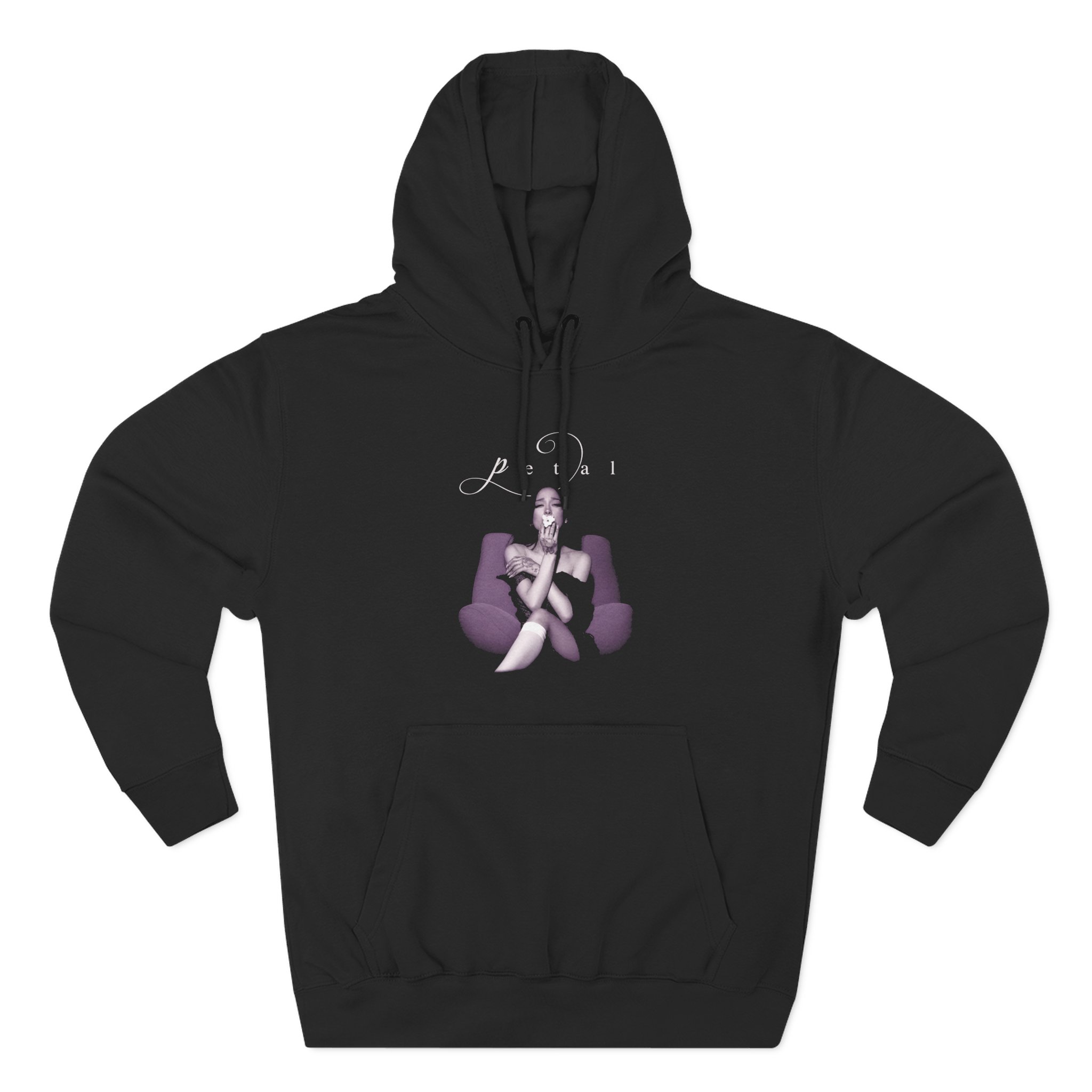 AG petal script Three-Panel Fleece Hoodie