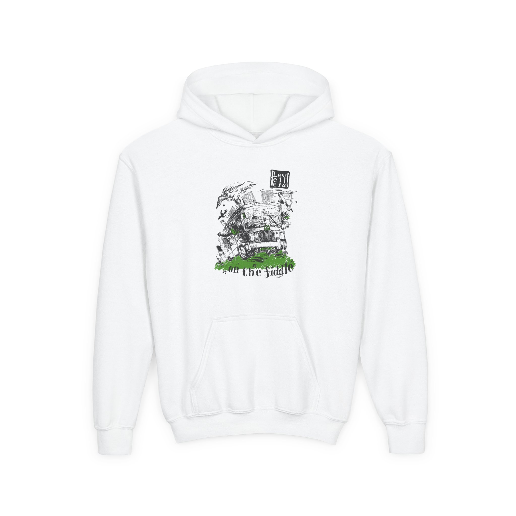 Levellers on the Fiddle Youth Heavy Blend Hooded Sweatshirt