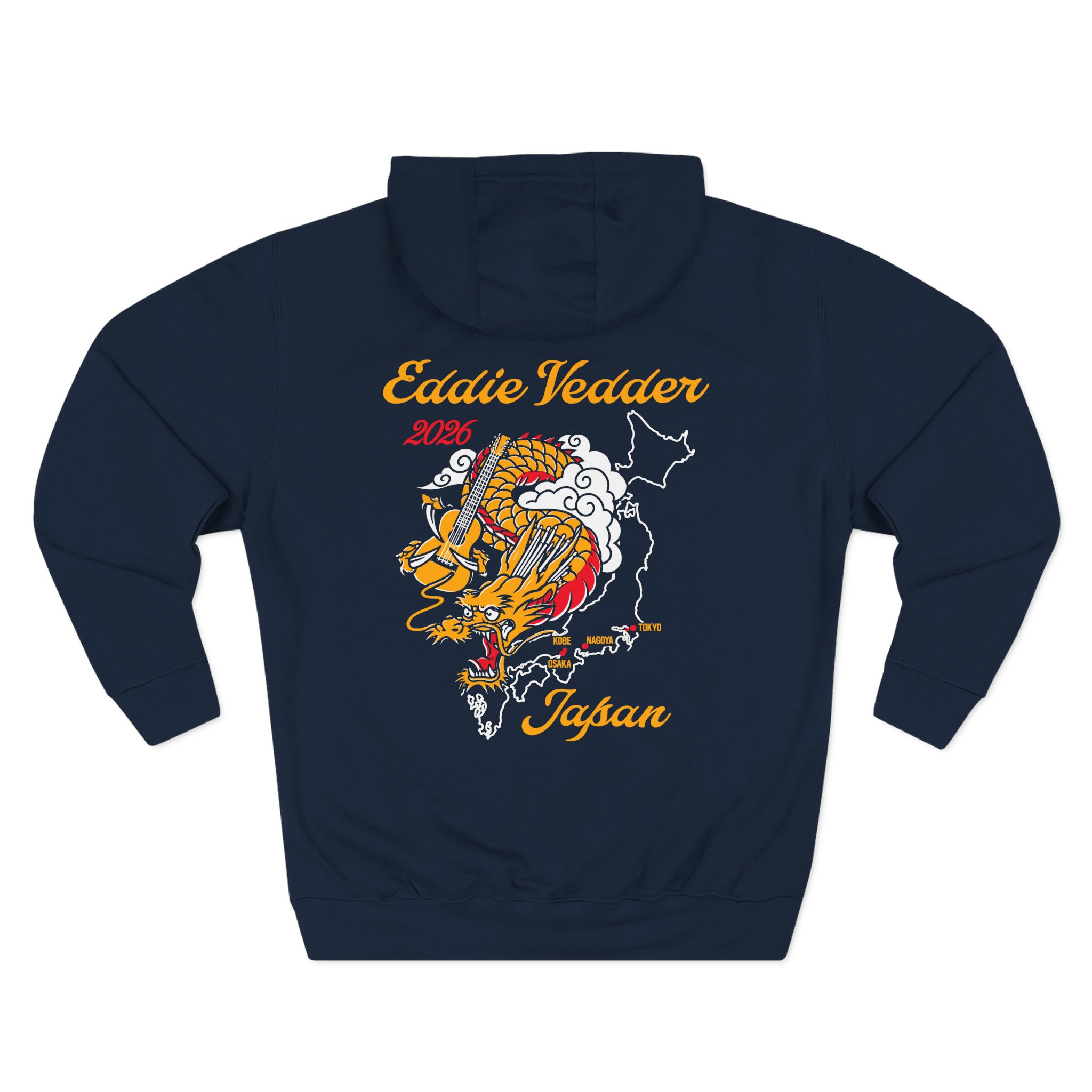 Eddie Vedder 2026 Tokyo Japan Three-Panel Fleece Hoodie - Image 8