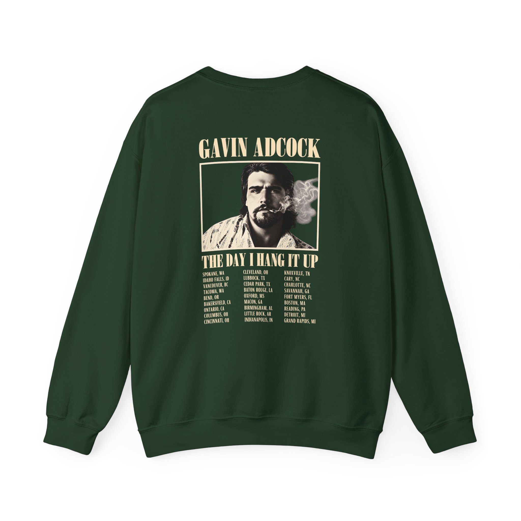 Gavin Adcock Hang It Up Tour Unisex Heavy Blend™ Crewneck Sweatshirt - Image 14