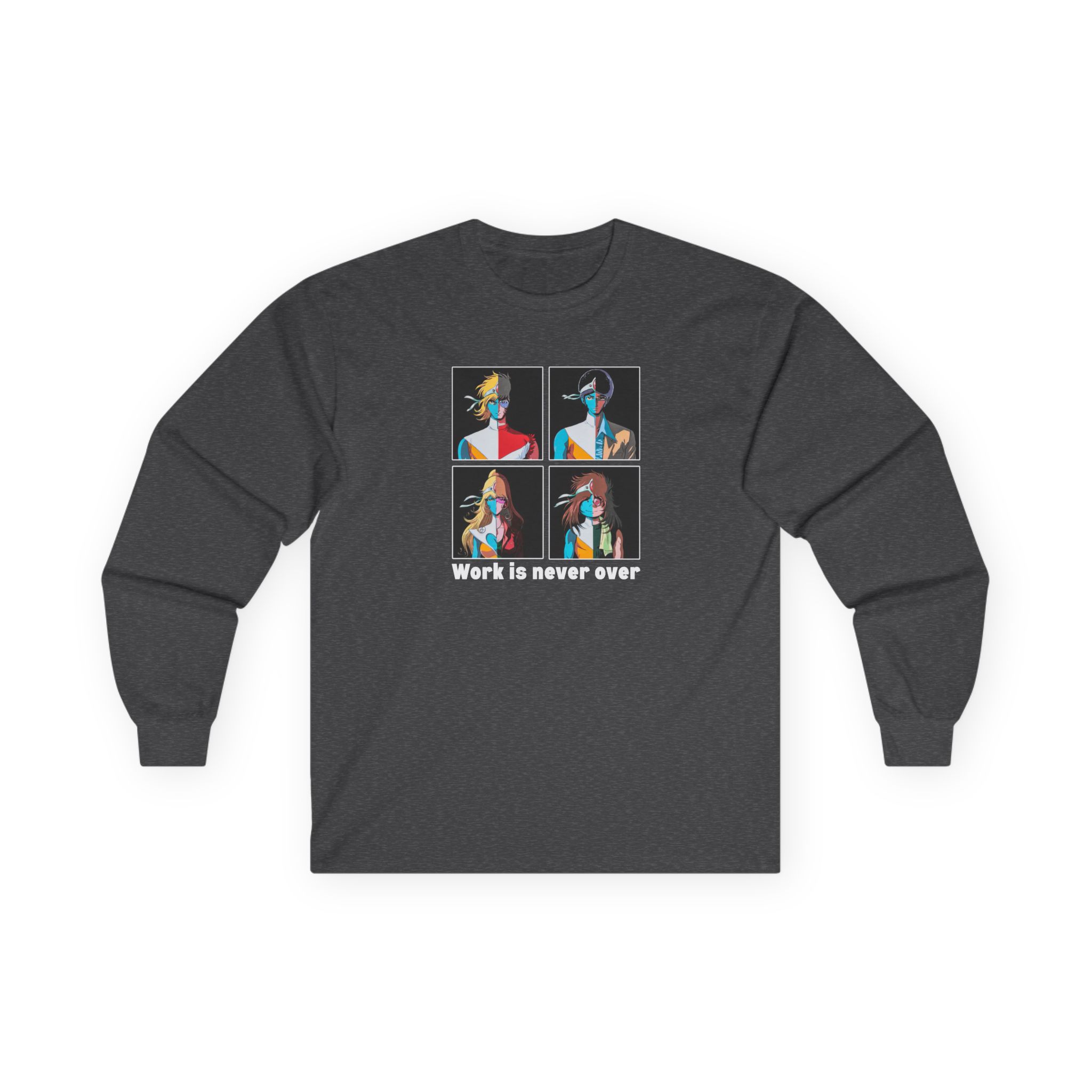 Daft Punk Work is never over Unisex Ultra Cotton Long Sleeve Tee - Image 11