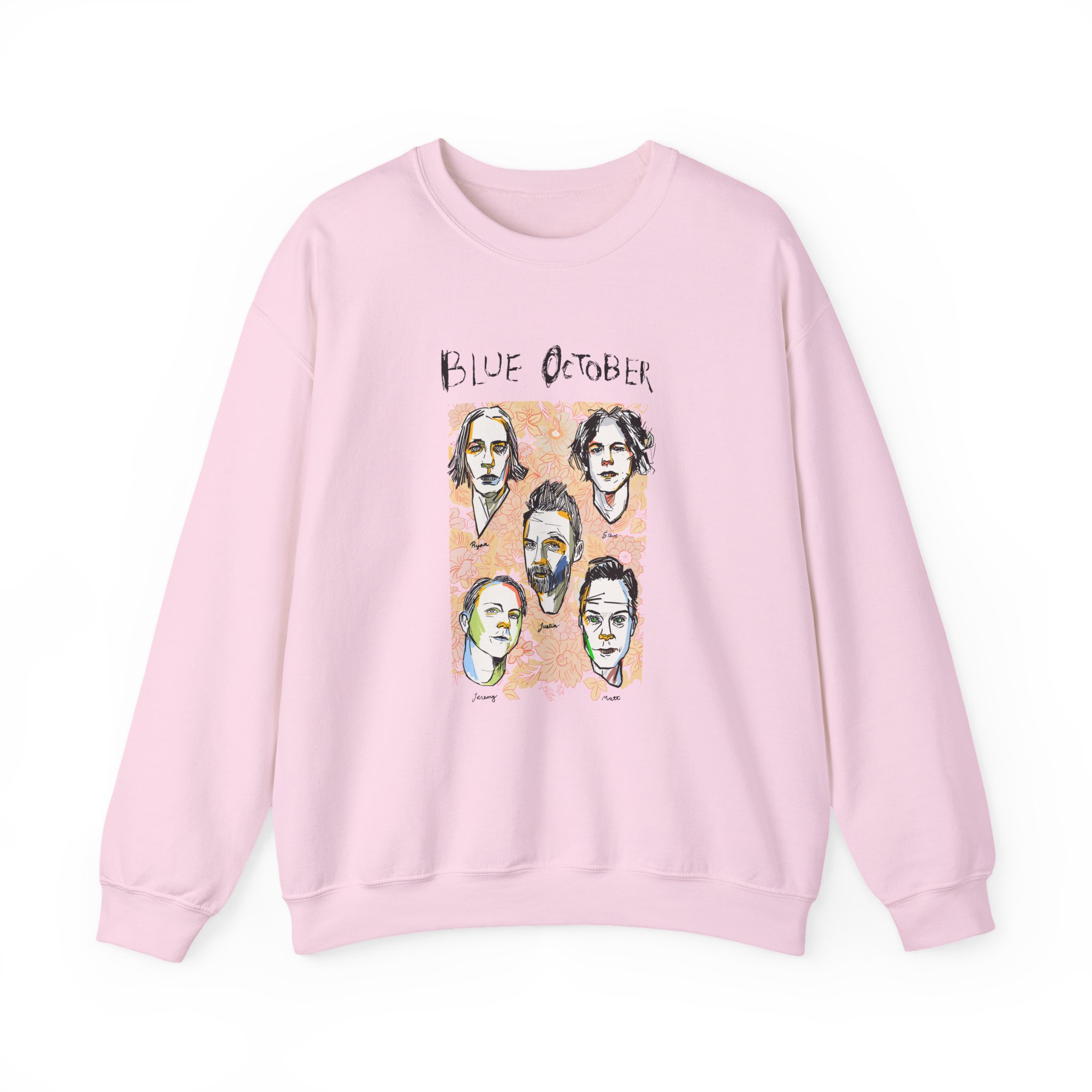 Blue October Caricature Unisex Heavy Blend™ Crewneck Sweatshirt - Image 11