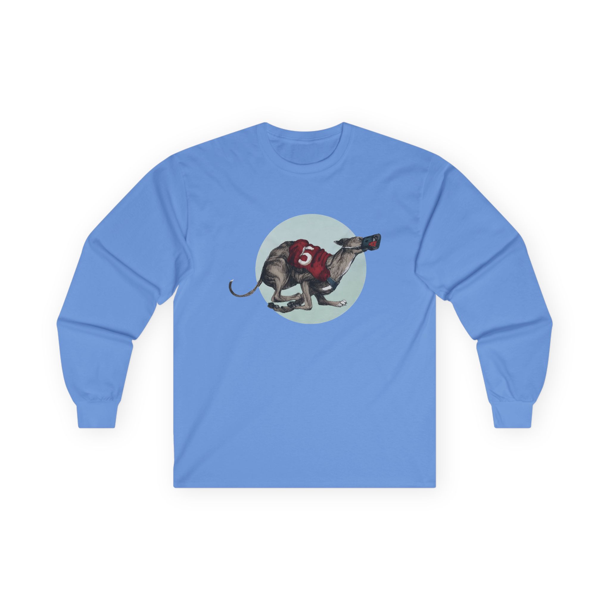 Greyhound Heather Smoke Unisex Ultra Cotton Long Sleeve Tee - Image 7