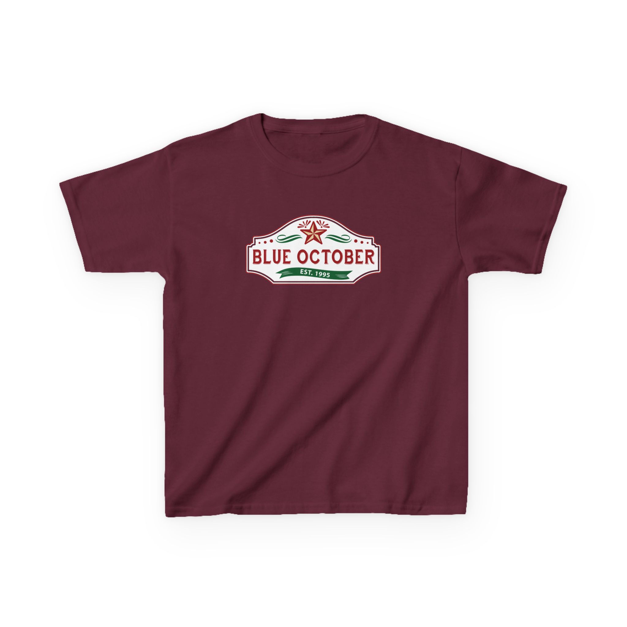 Blue October Est 1995 Kids Heavy Cotton™ Tee - Image 3