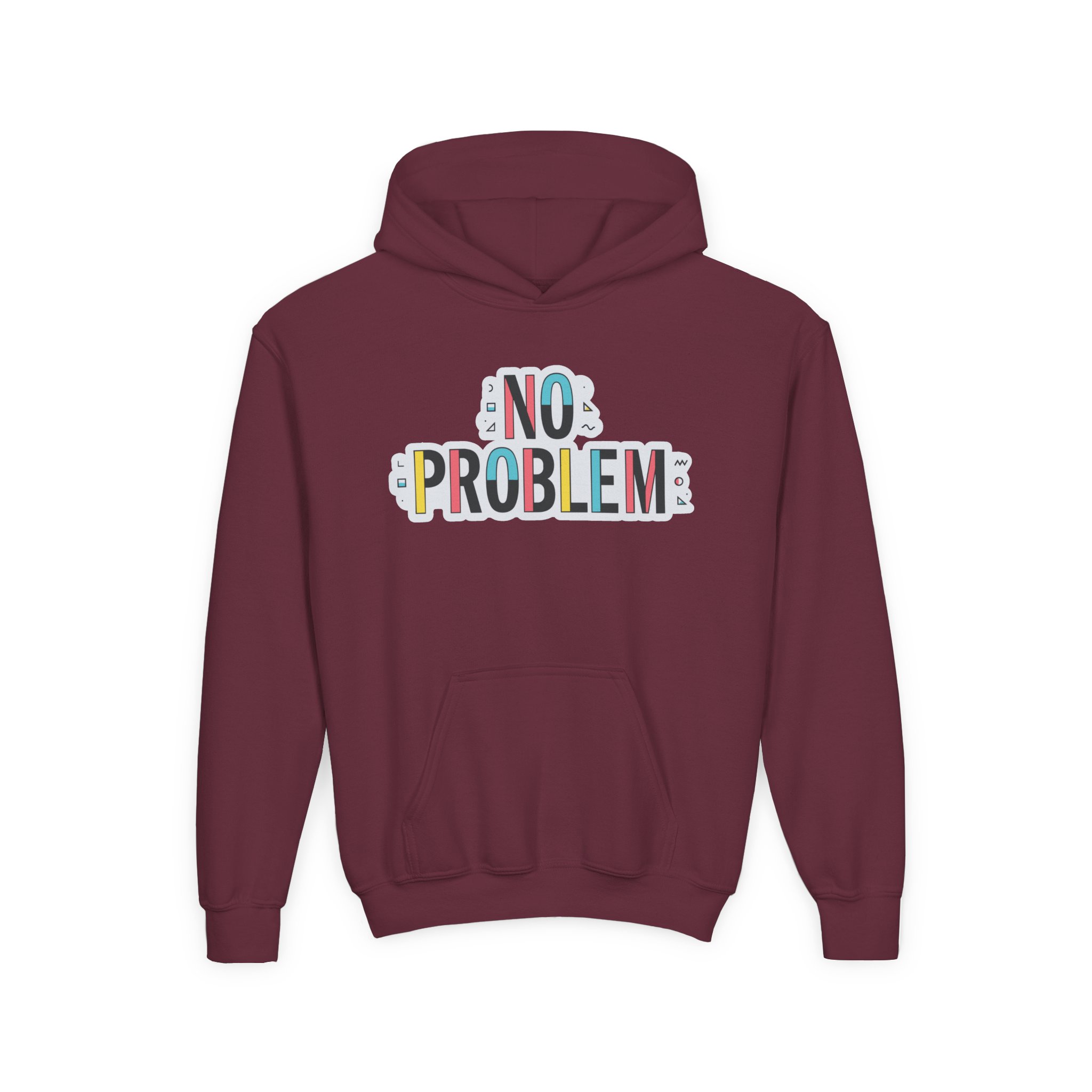 Dropout No Problem Youth Heavy Blend Hooded Sweatshirt - Image 3