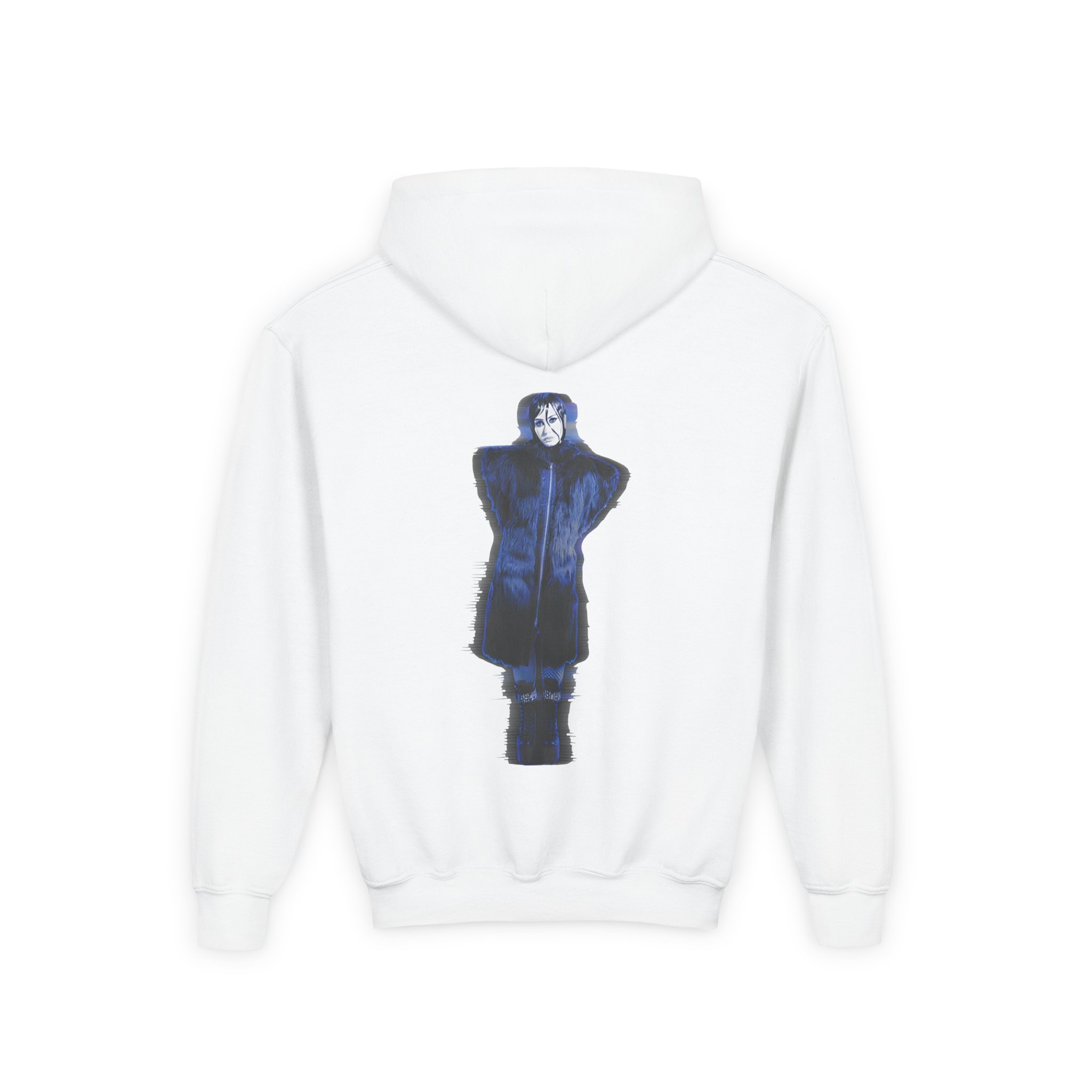D L Revamped Youth Heavy Blend Hooded Sweatshirt - Image 2