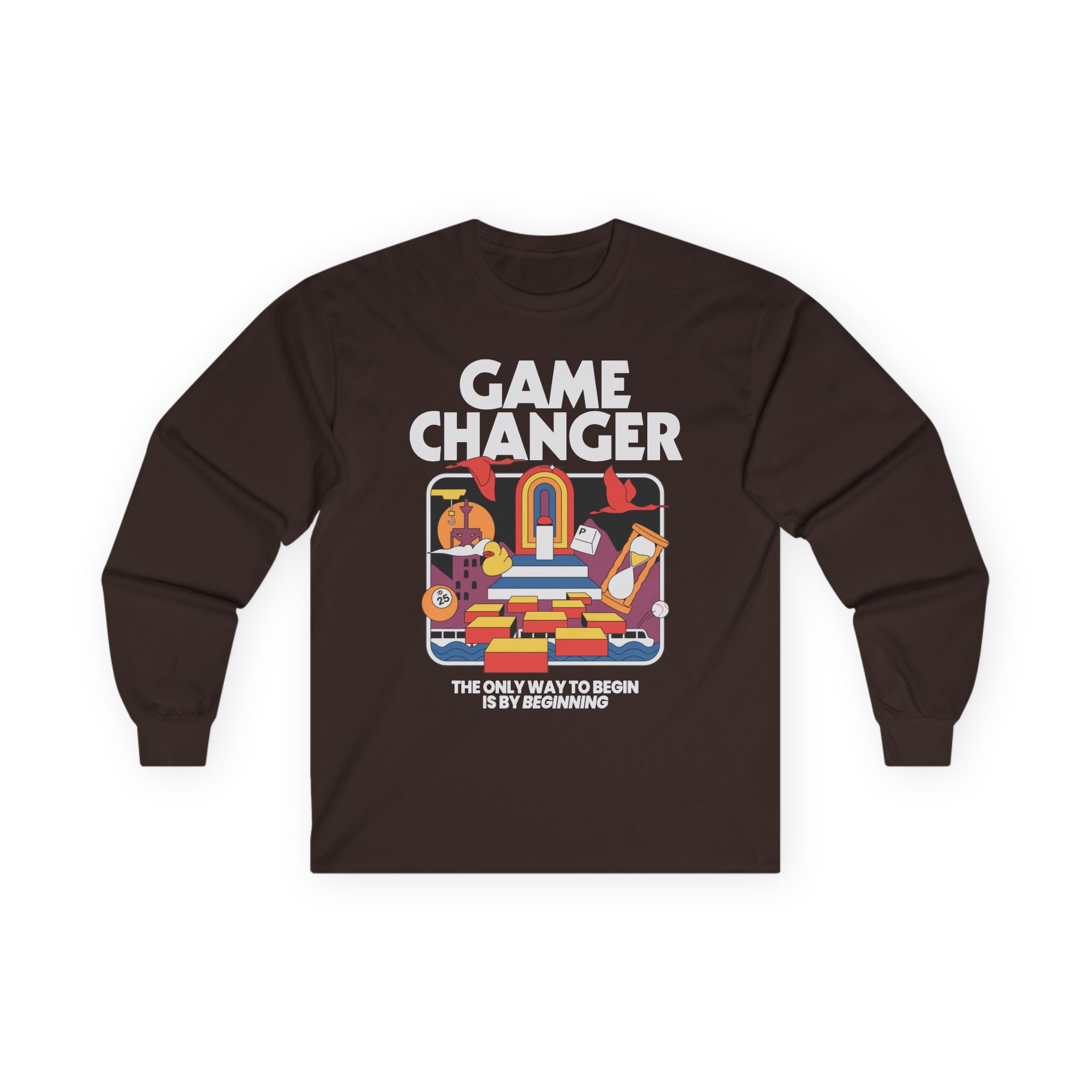 Dropout Game Changer Ringer Unisex Ultra Cotton Long Sleeve Tee - Image 5