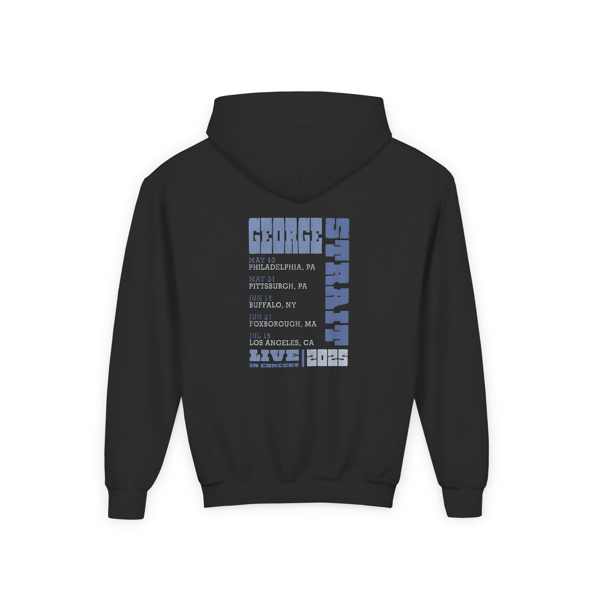 George Strait Tour Youth Heavy Blend Hooded Sweatshirt - Image 2