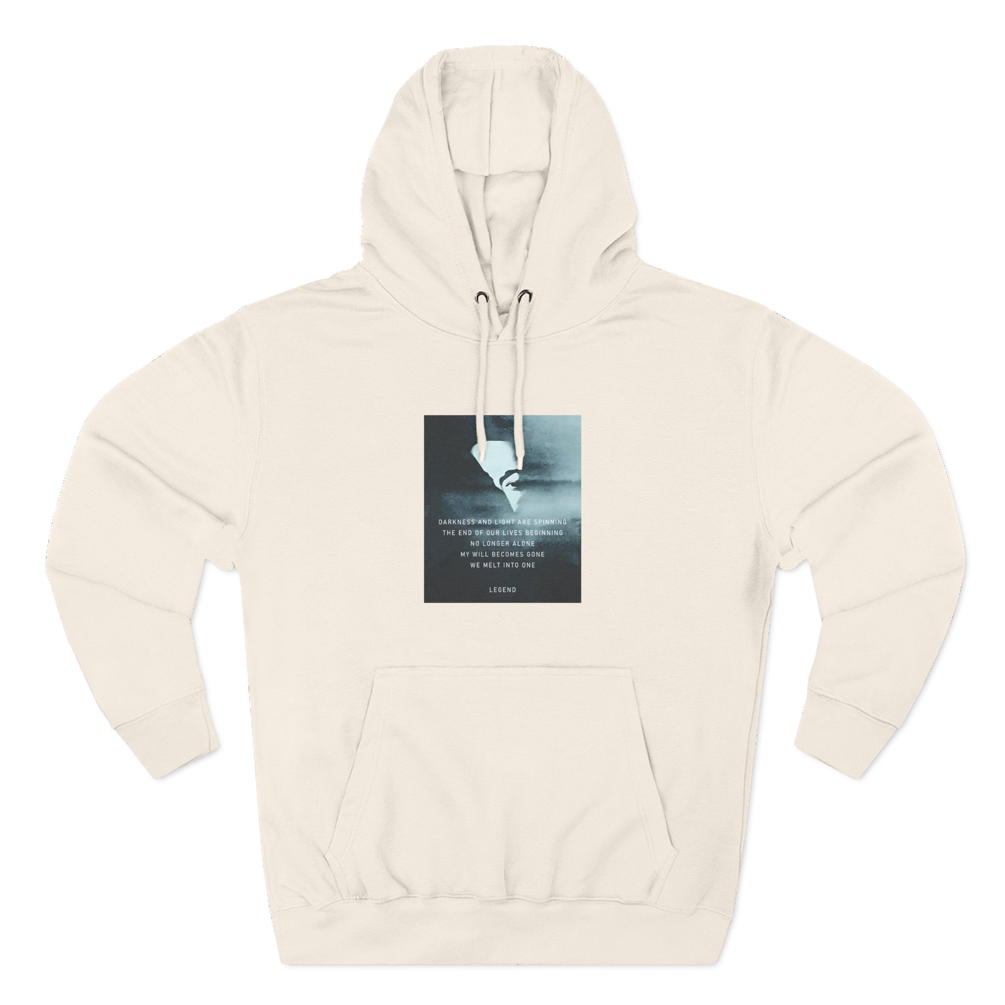 John Legend Darkness Lyrics Three-Panel Fleece Hoodie - Image 9