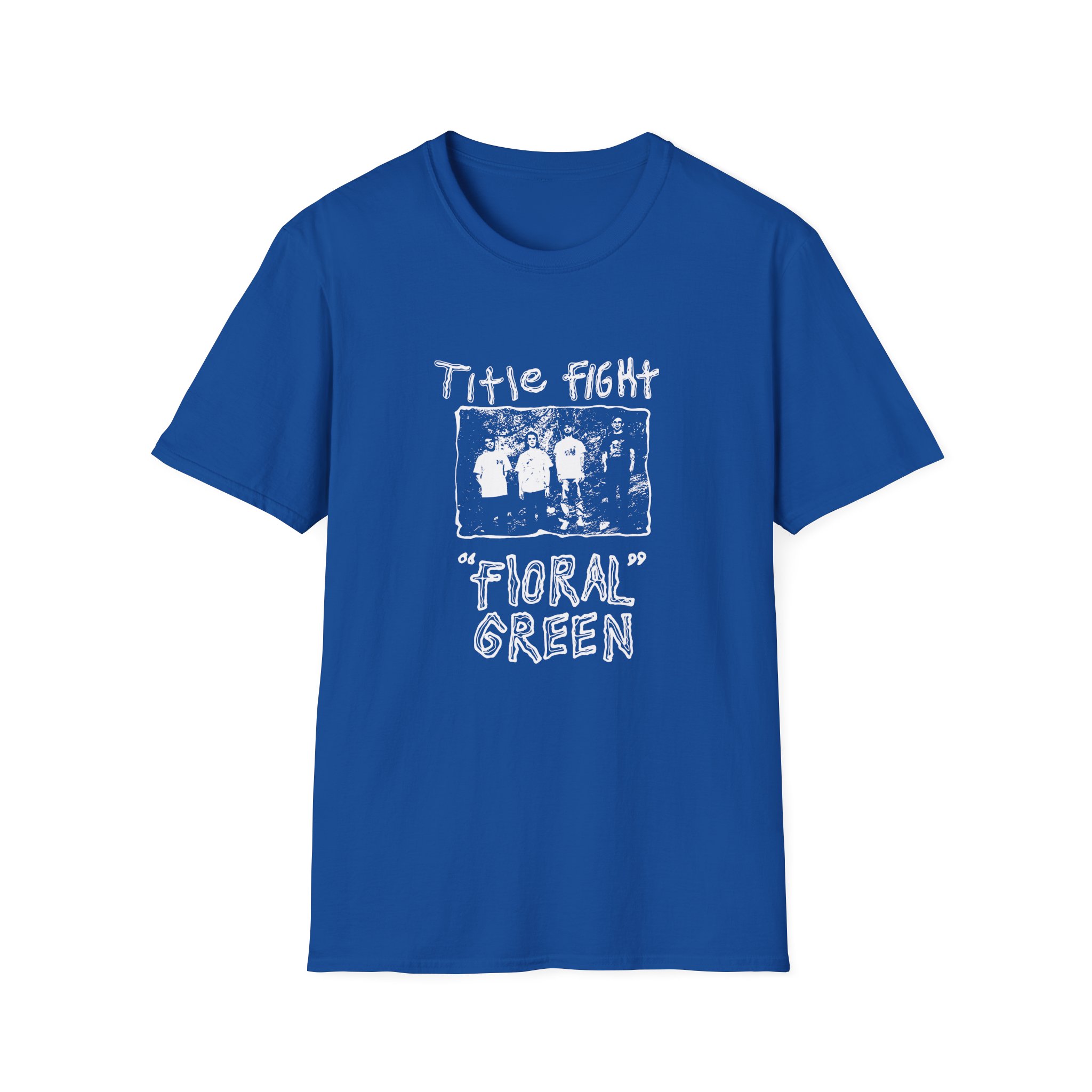 Cold Cuts Title Fight Floral Green Promo Unisex Softstyle T-Shirt - Image 13