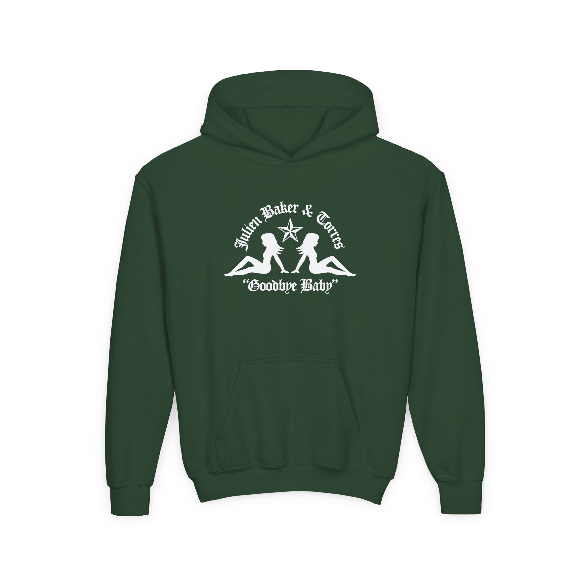 Julien Baker Goodbye Baby Youth Heavy Blend Hooded Sweatshirt - Image 5