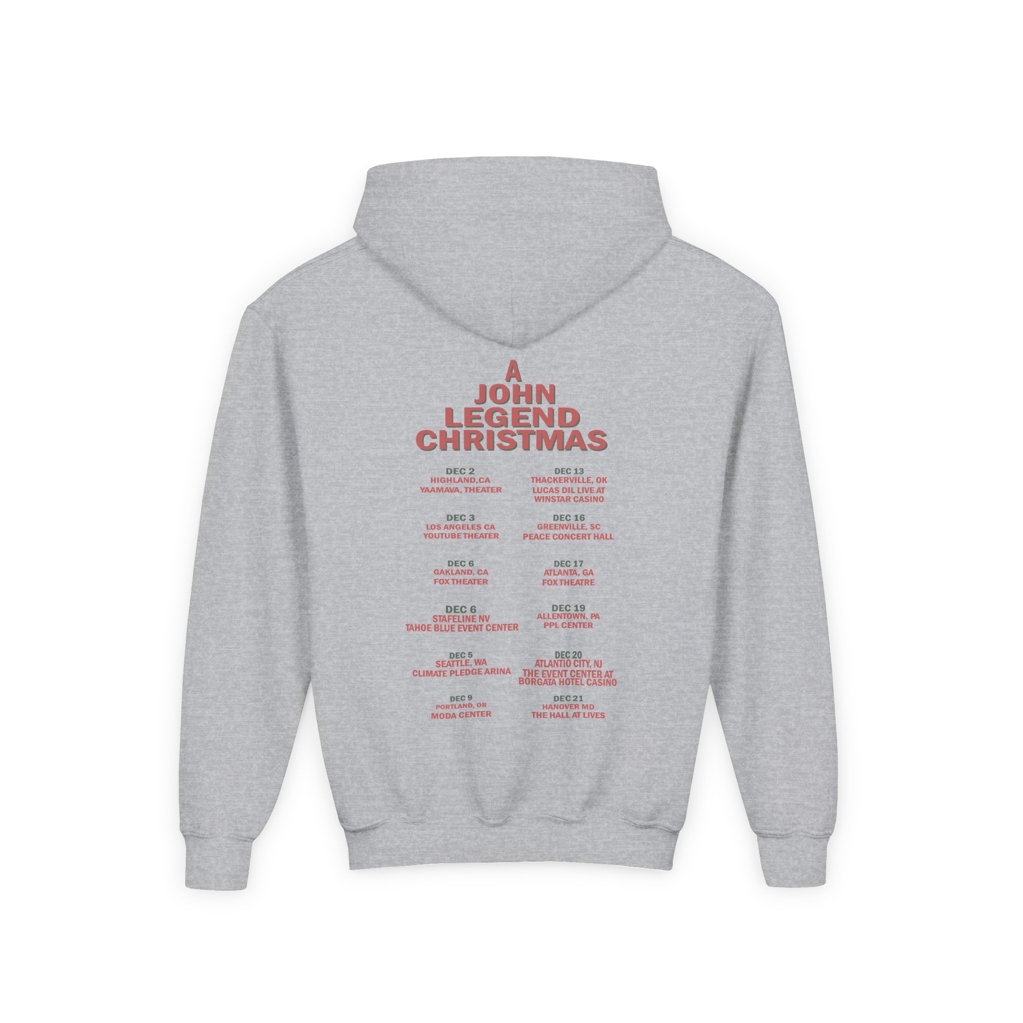 John Legend Ivory Tour Youth Heavy Blend Hooded Sweatshirt - Image 4