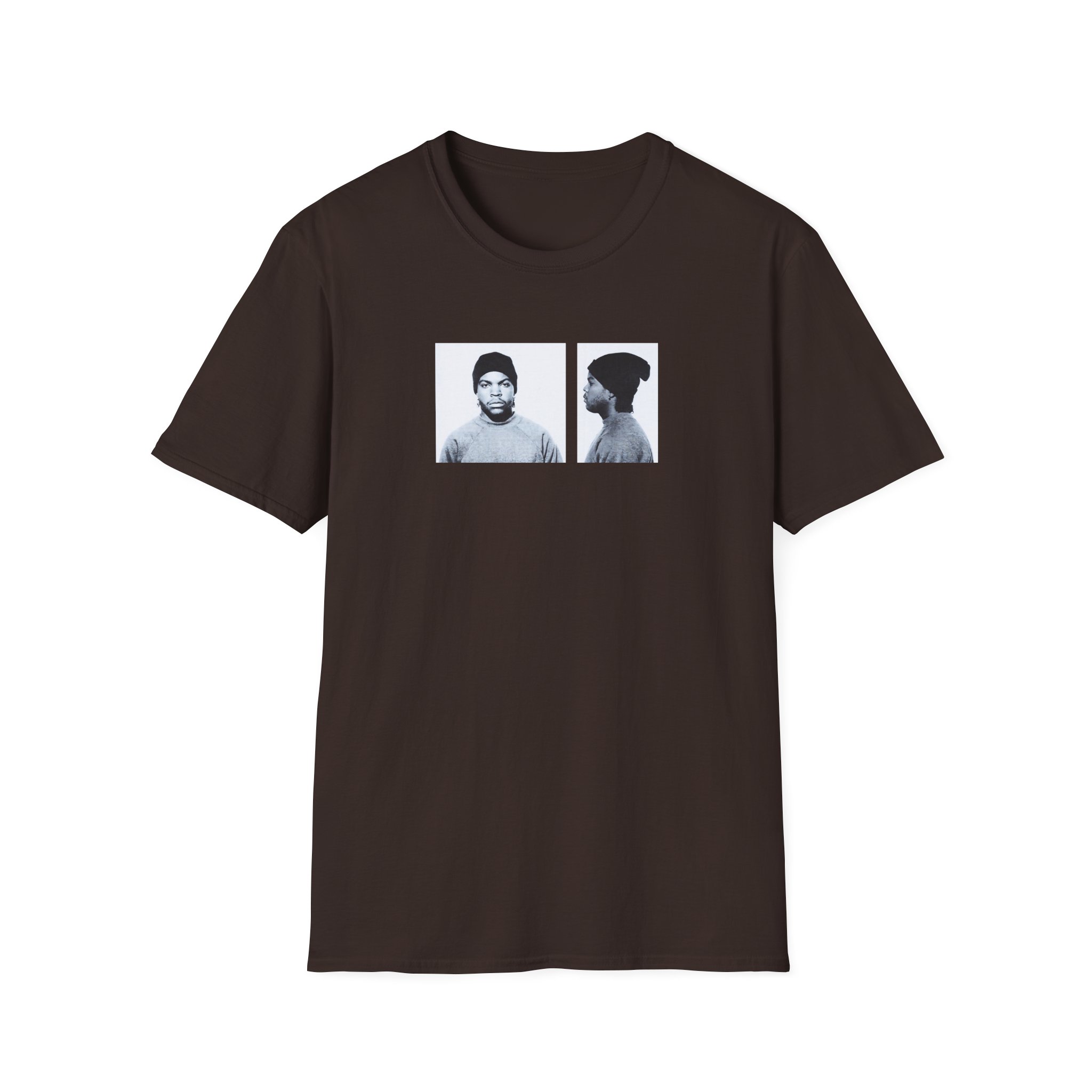 Ice Cube Mug Shot Unisex Softstyle T-Shirt - Image 5