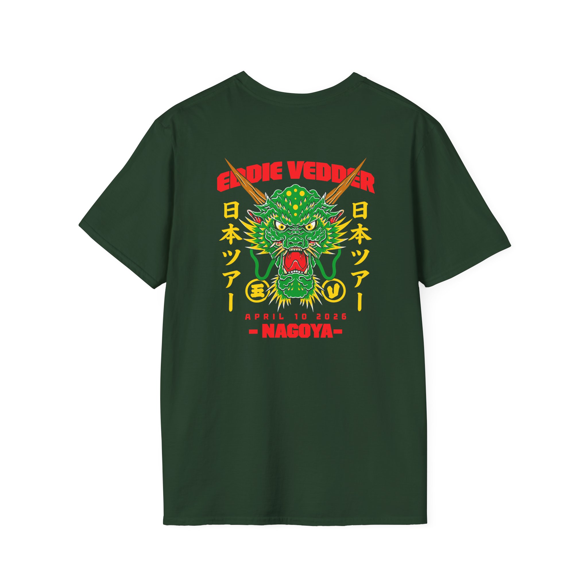 Eddie Vedder 2026 Nagoya Unisex Softstyle T-Shirt - Image 6