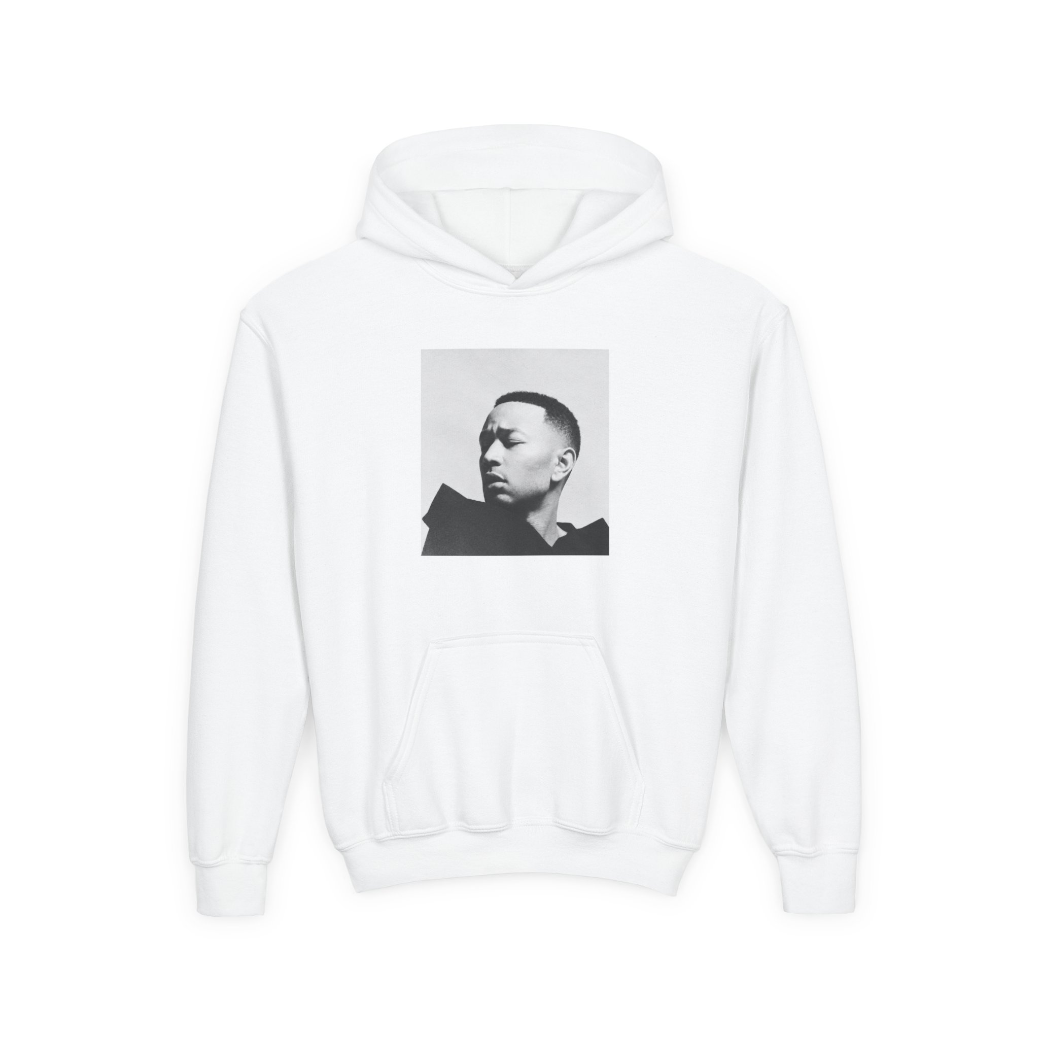 John Legend Darkness Lyrics Youth Heavy Blend Hooded Sweatshirt - Image 3