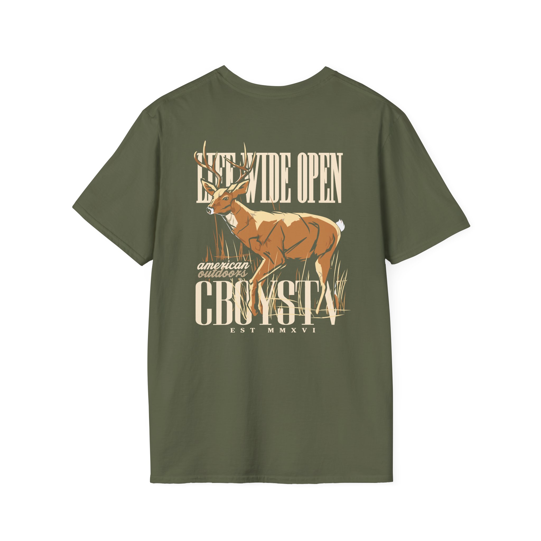 Cboystv Whitetail Unisex Softstyle T-Shirt - Image 8